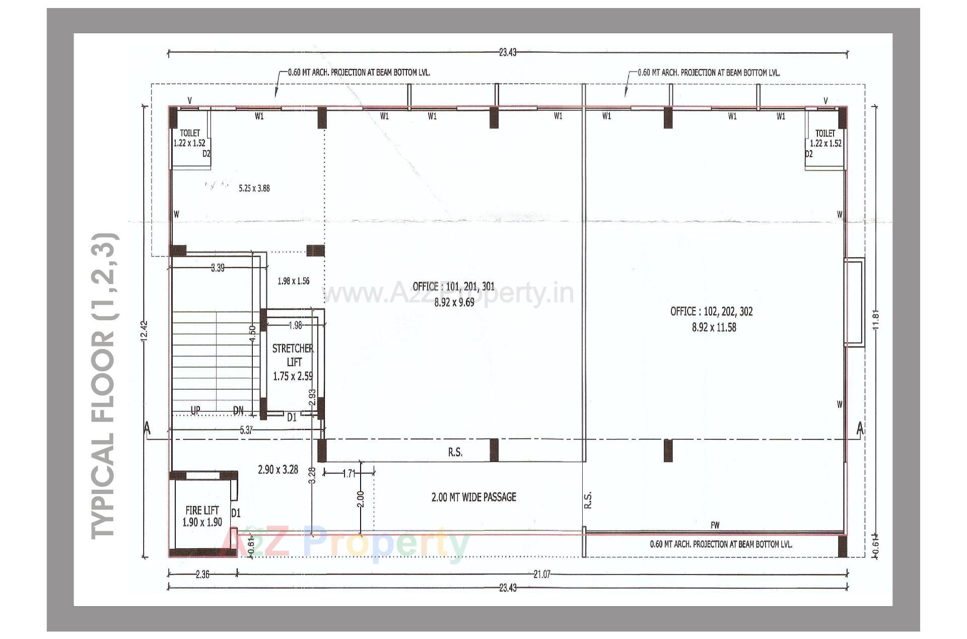 Layout of real estate project Ram Avenue located at Bhavnagar, Bhavnagar, Gujarat