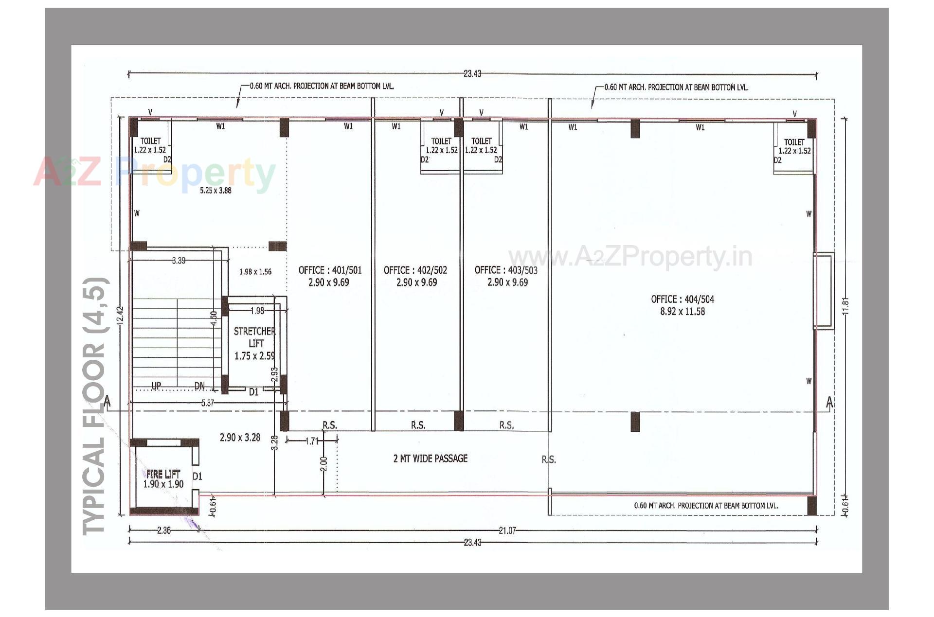 Layout of real estate project Ram Avenue located at Bhavnagar, Bhavnagar, Gujarat