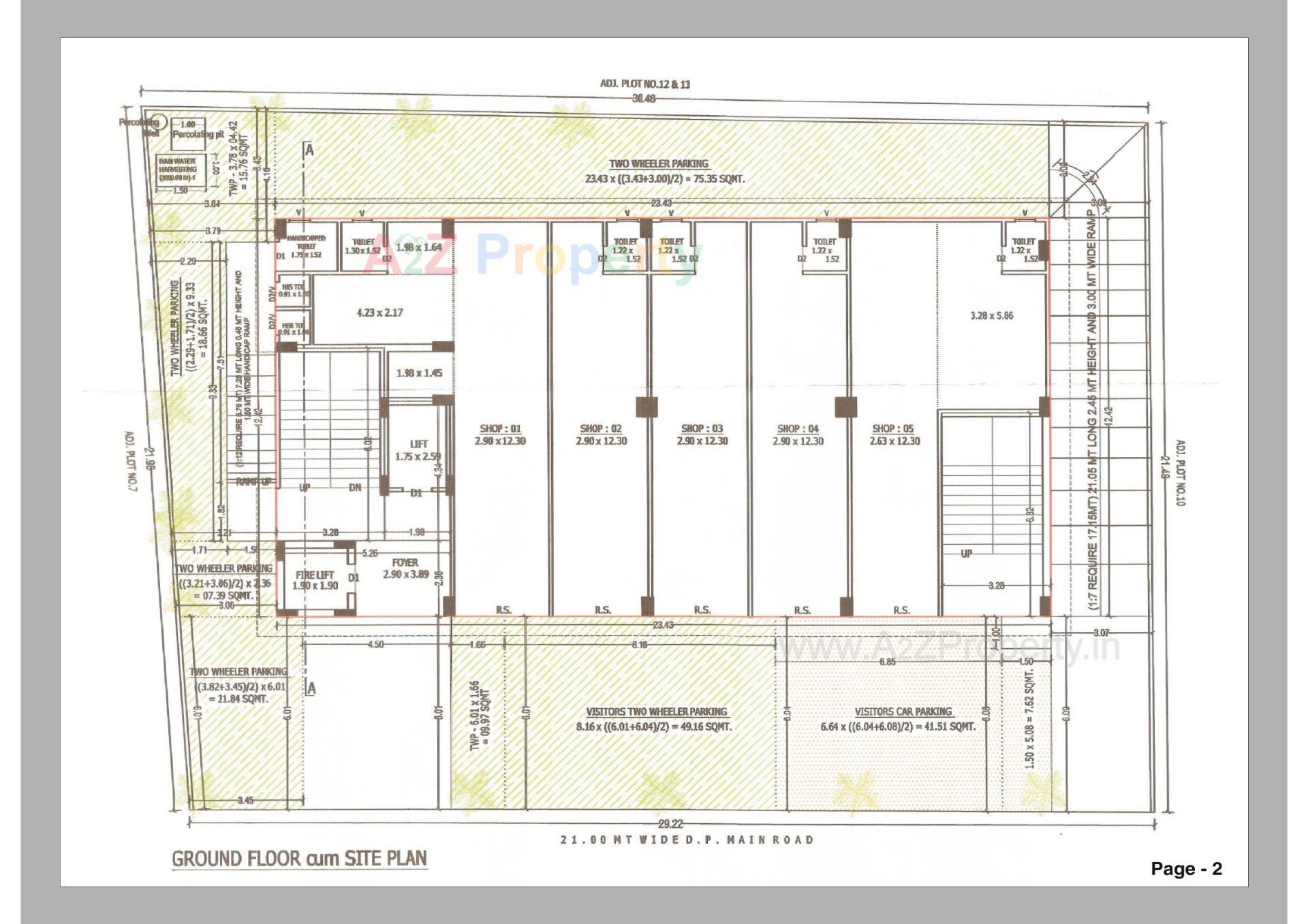 Layout of real estate project Ram Avenue located at Vijayrajnagar-ta, Bhavnagar, Gujarat