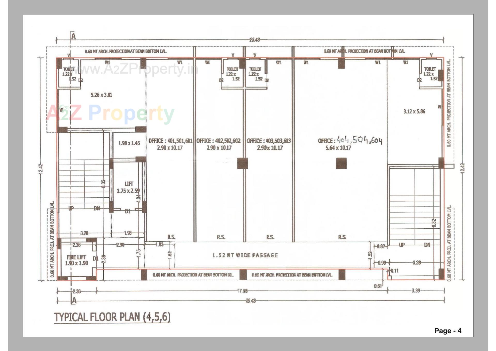 Layout of real estate project Ram Avenue located at Vijayrajnagar-ta, Bhavnagar, Gujarat