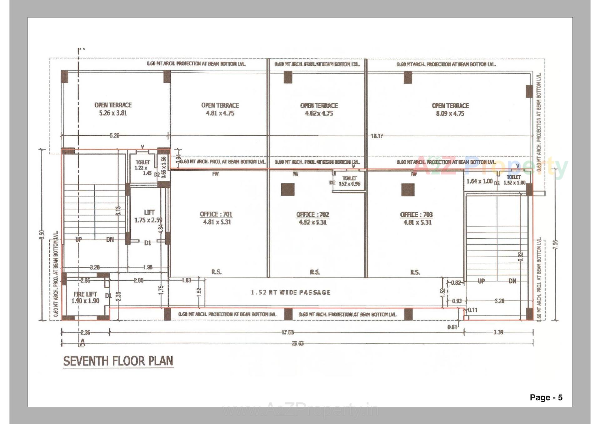 Layout of real estate project Ram Avenue located at Vijayrajnagar-ta, Bhavnagar, Gujarat