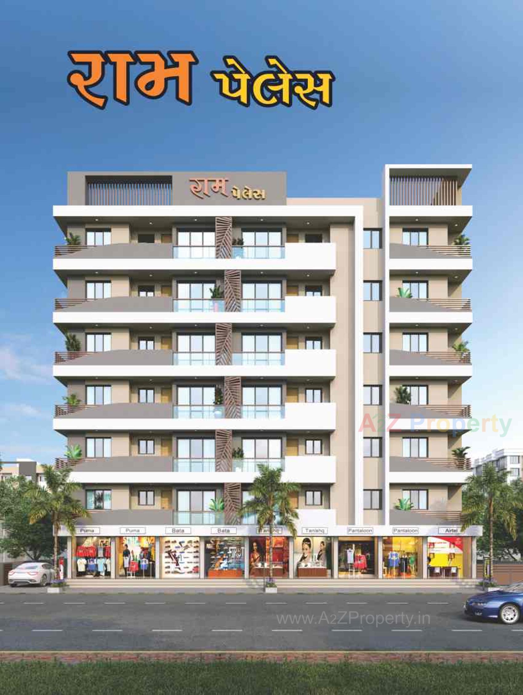 3D Elevation of real estate project Ram Palace located at Nagar, Bhavnagar, Gujarat