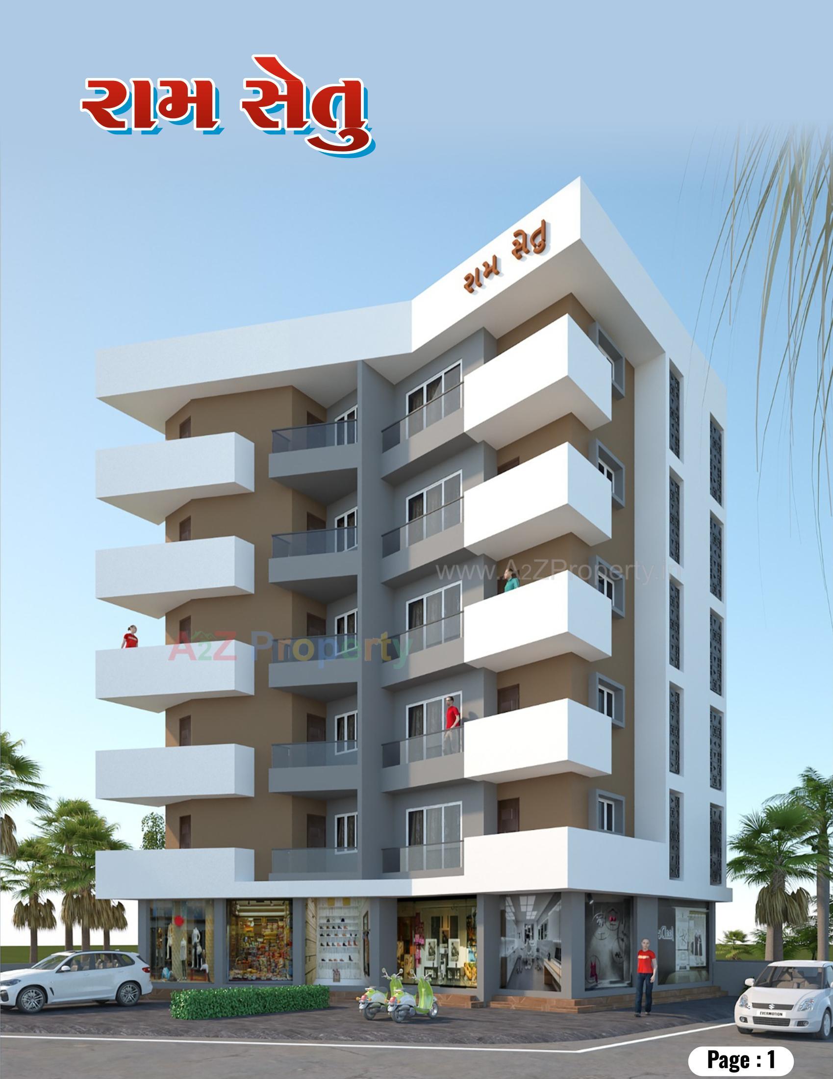 3D Elevation of real estate project Ram Setu located at Ruva , Bhavnagar, Gujarat