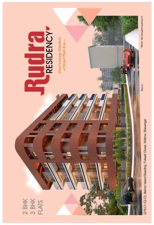 Elevation of real estate project Rudra Residency located at Bhavnagar, Bhavnagar, Gujarat