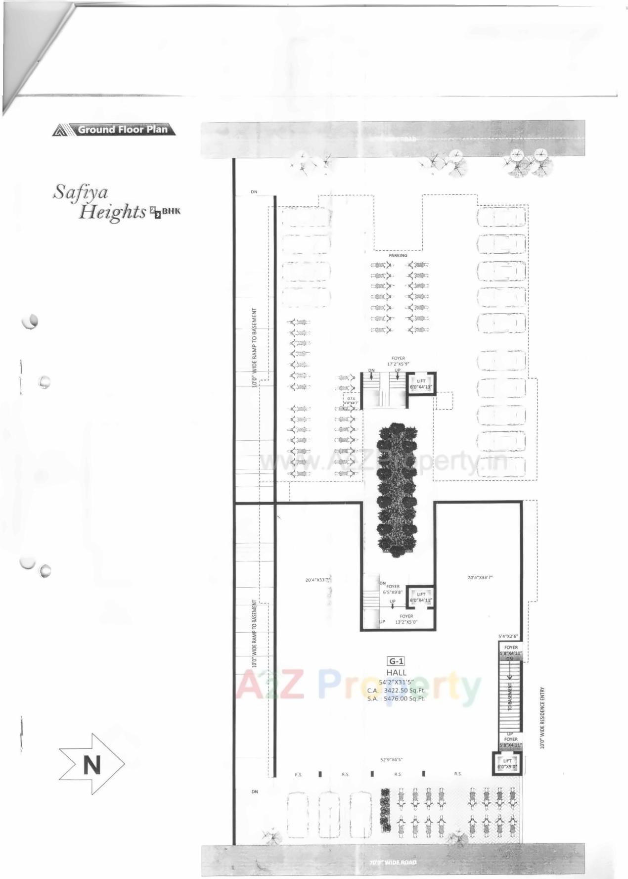Layout of real estate project Safiya Heights located at Bhavnagar, Bhavnagar, Gujarat
