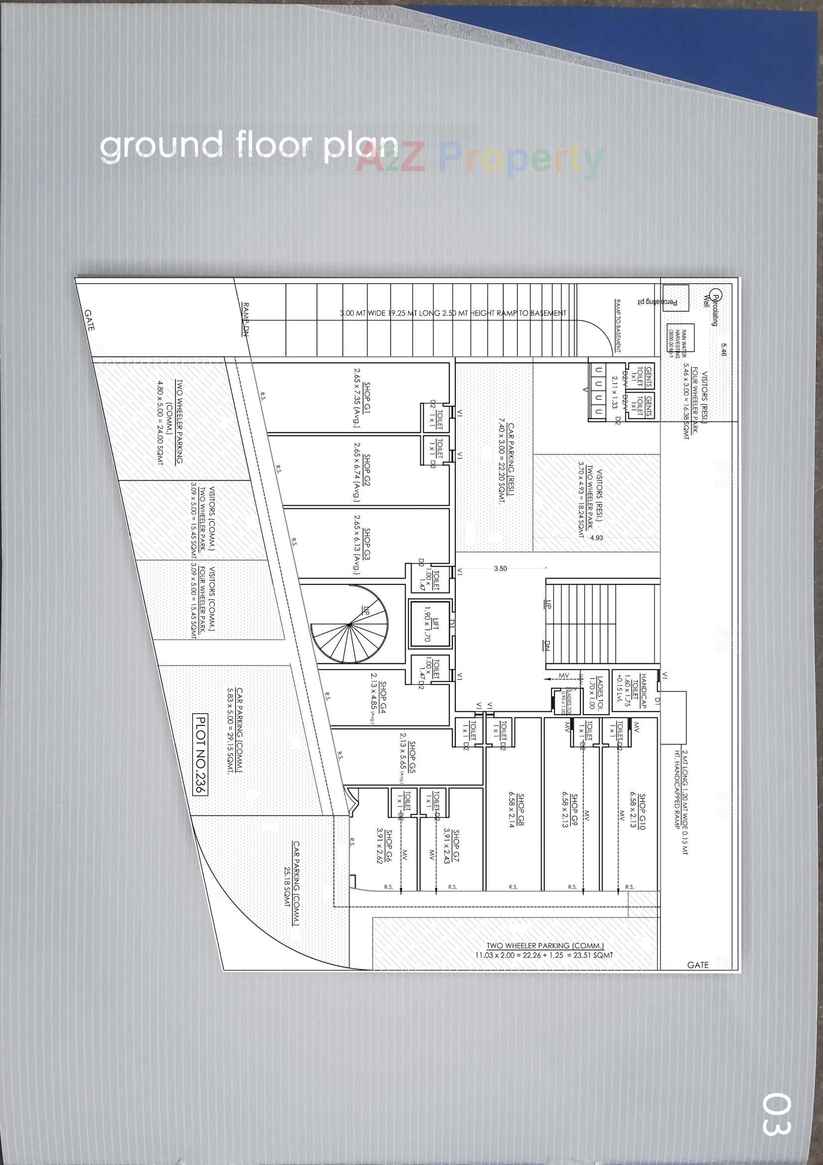 Layout of real estate project Sahjanand Villa located at Fulsar, Bhavnagar, Gujarat