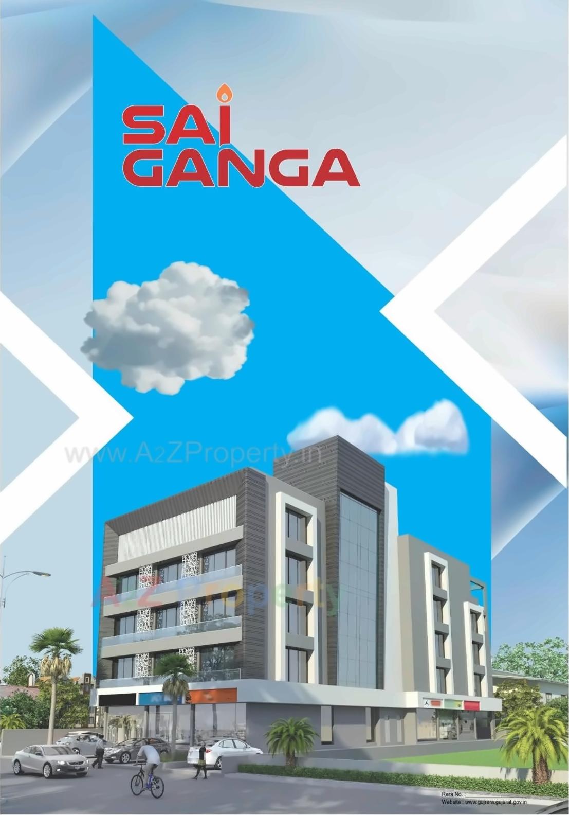 3D Elevation of real estate project Sai Ganga located at Kalabha-road, Bhavnagar, Gujarat
