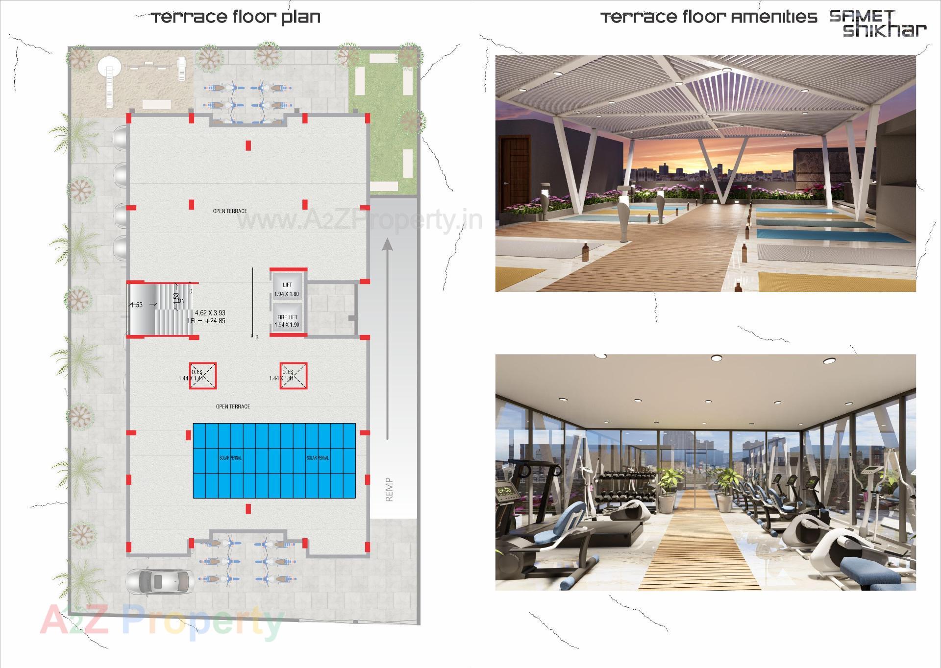 Layout of real estate project Samet Shikhar located at Bhavnagar, Bhavnagar, Gujarat