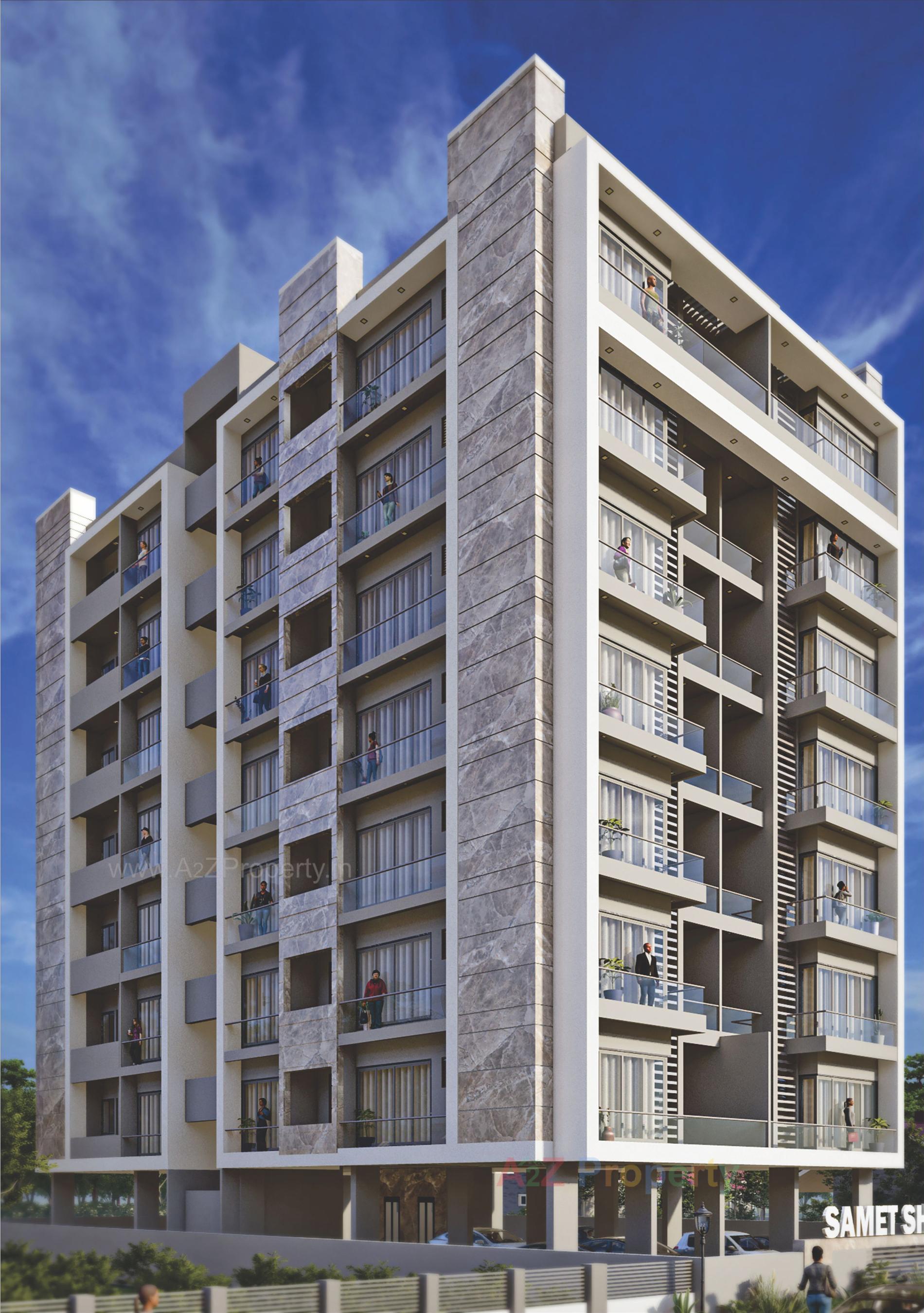 3D Elevation of real estate project Samet Shikhar located at Bhavnagar, Bhavnagar, Gujarat