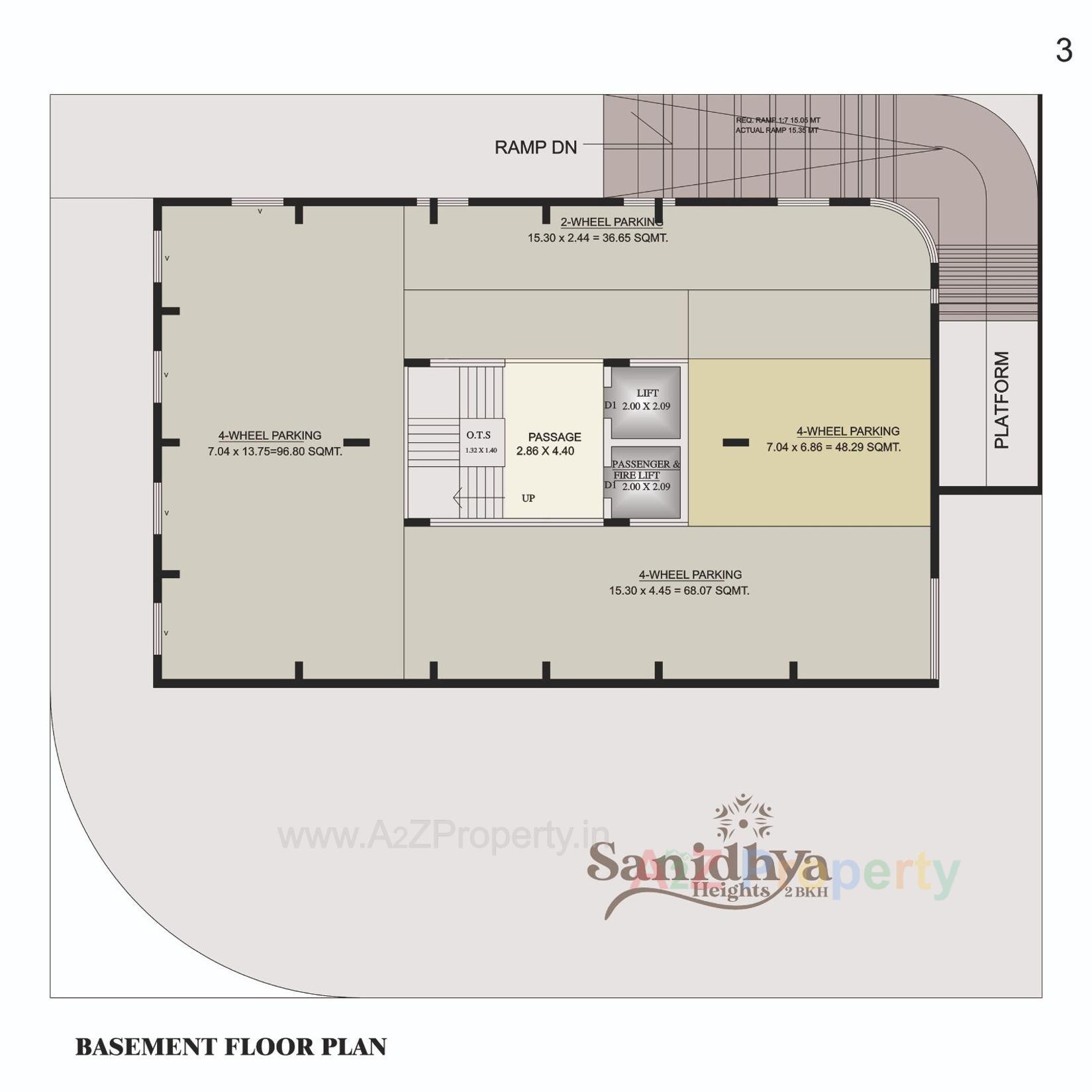 Layout of real estate project Sanidhya Heights located at Chitra, Bhavnagar, Gujarat
