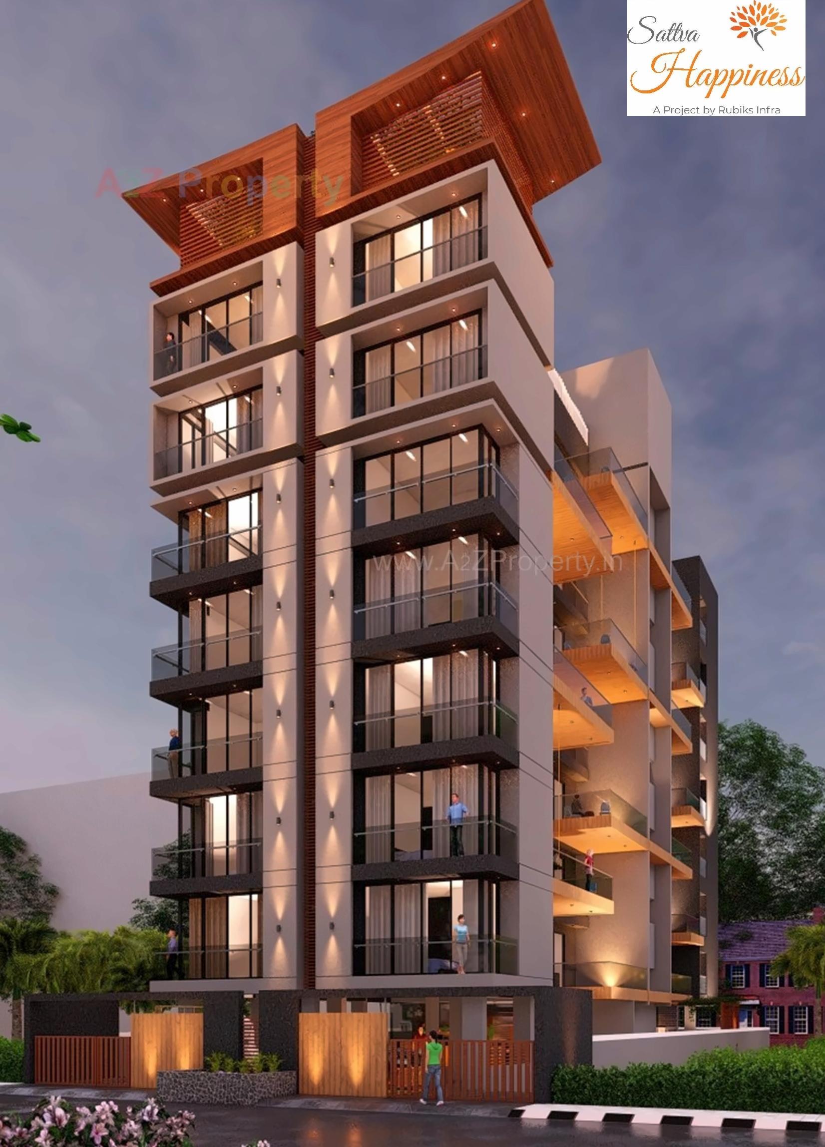 3D Elevation of real estate project Sattva Happiness located at Bhavnagar, Bhavnagar, Gujarat