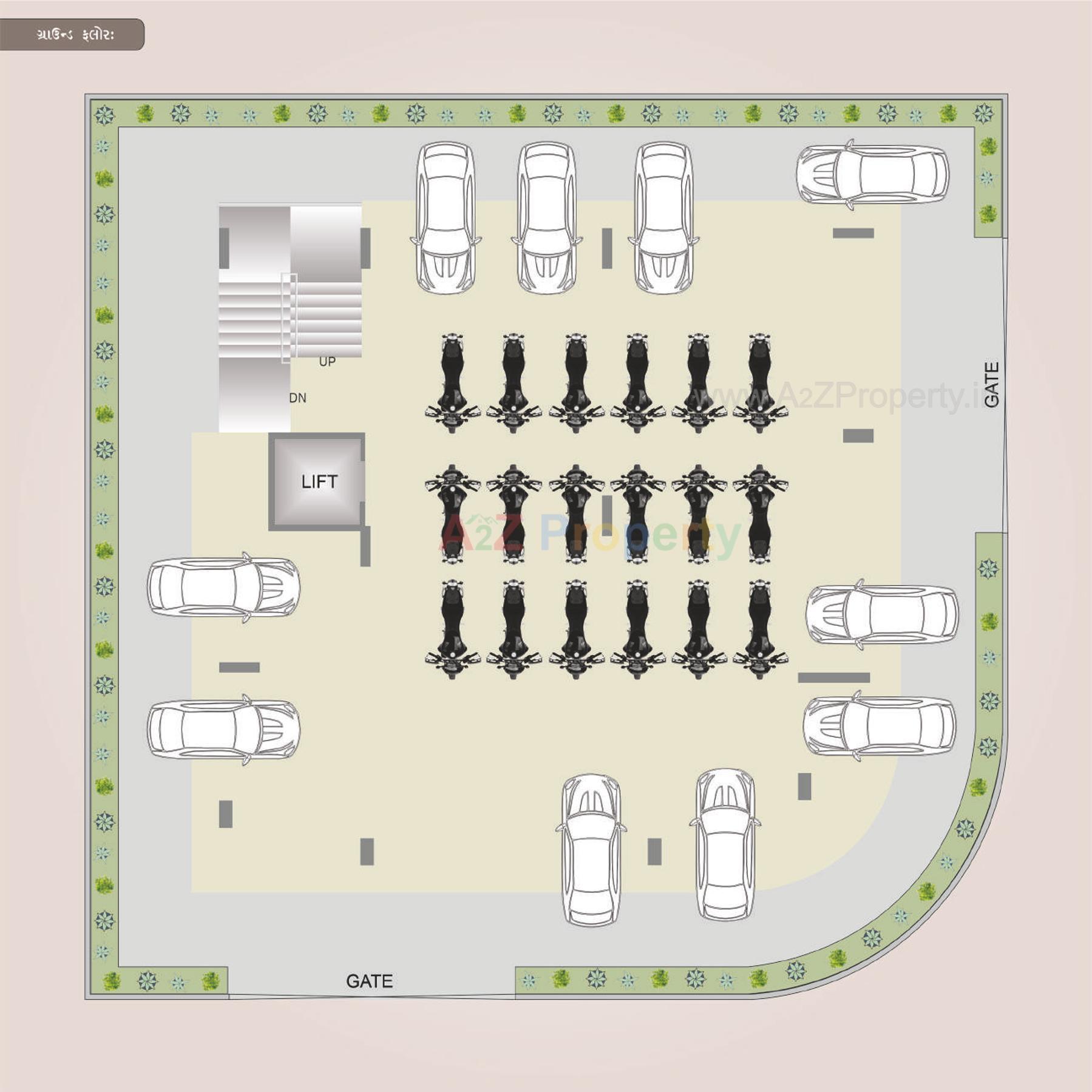 Layout of real estate project Sb Antilia located at Bhavnagar, Bhavnagar, Gujarat