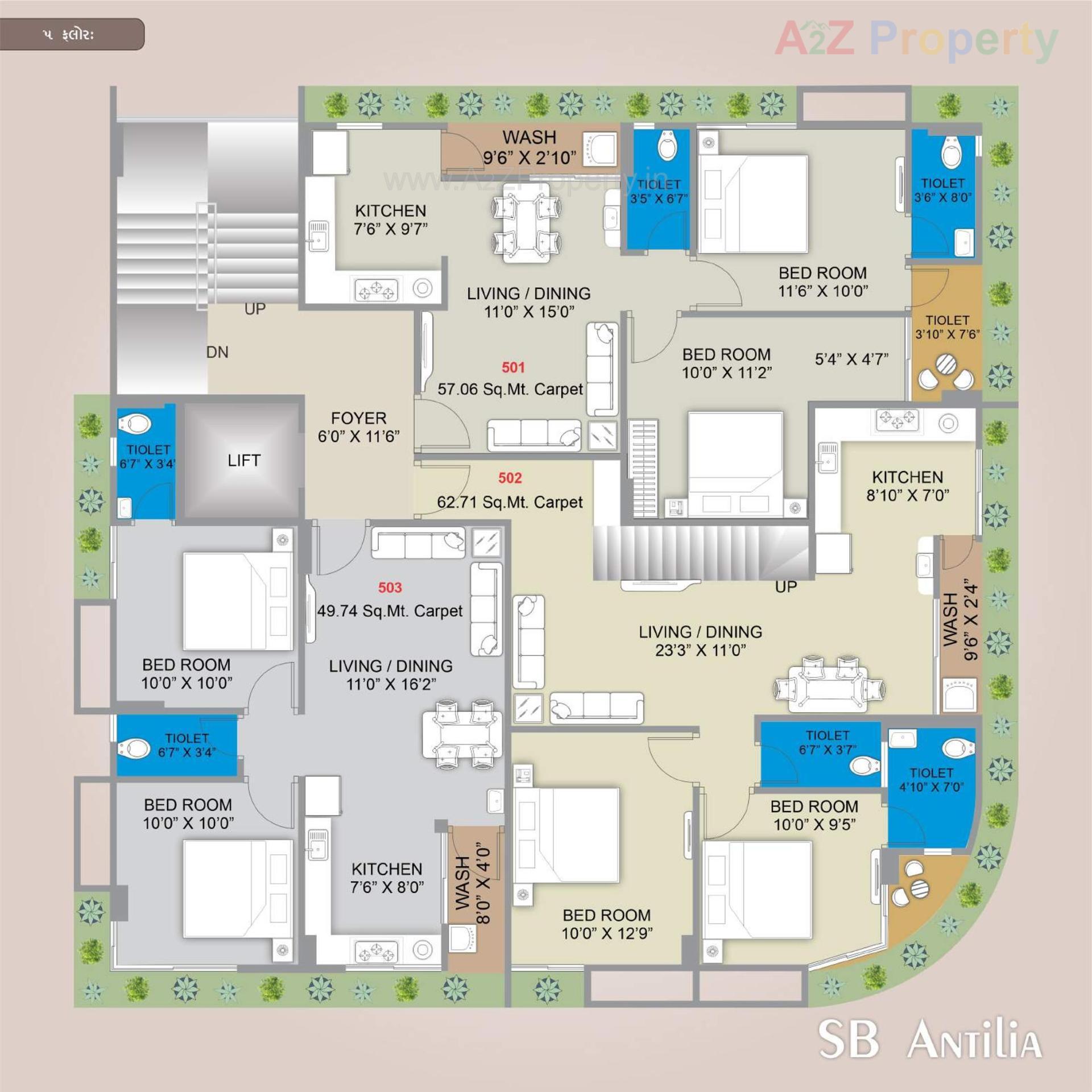 Layout of real estate project Sb Antilia located at Bhavnagar, Bhavnagar, Gujarat