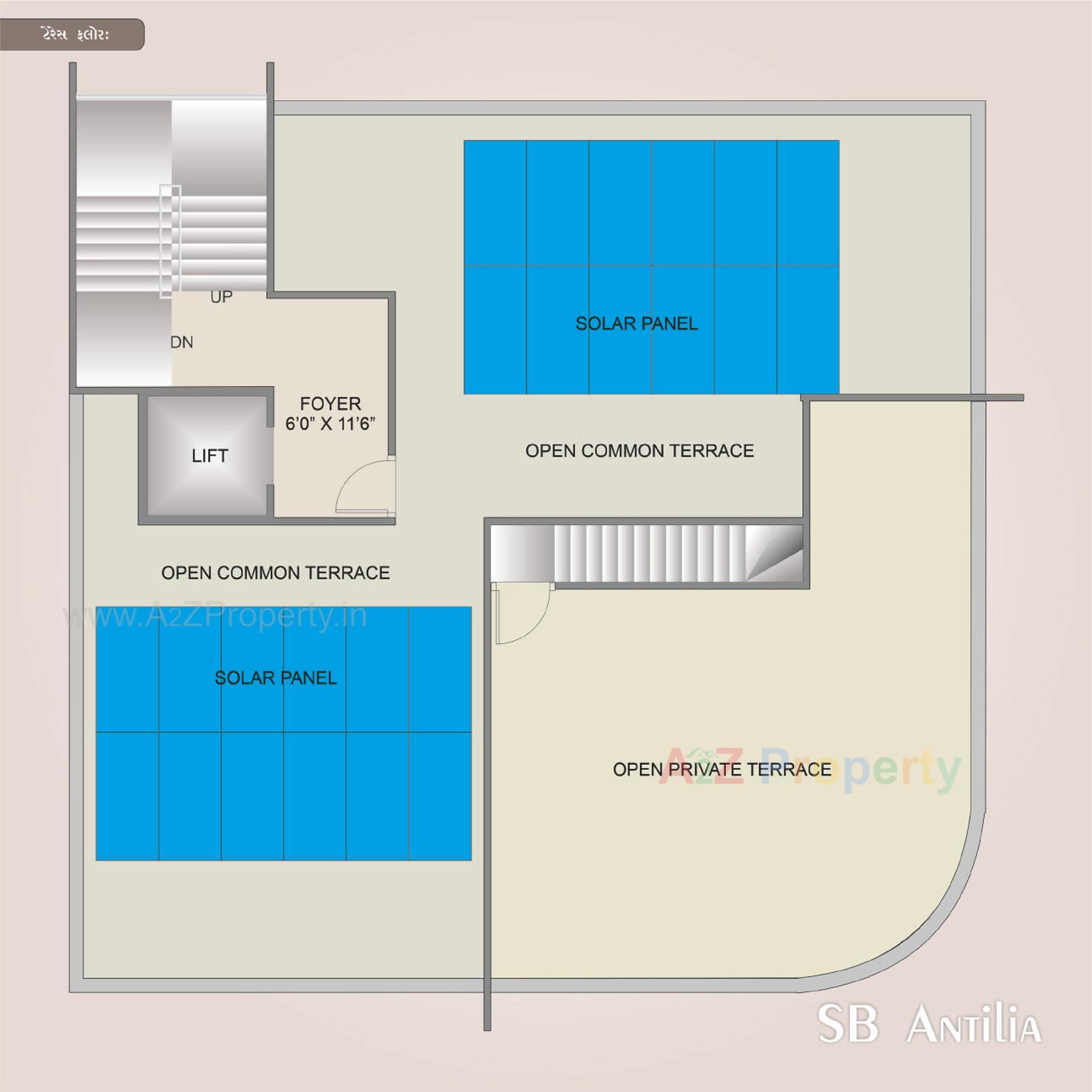Layout of real estate project Sb Antilia located at Bhavnagar, Bhavnagar, Gujarat