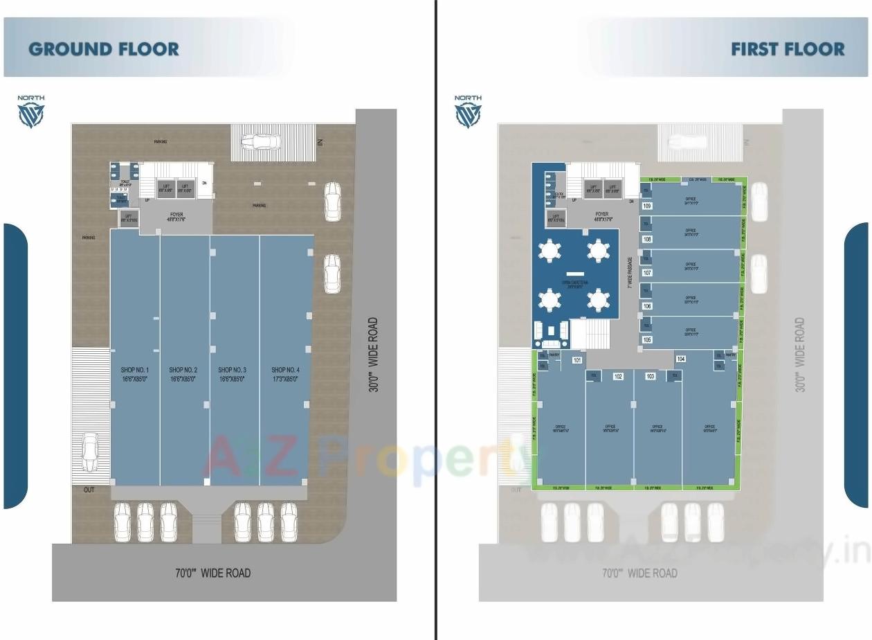 Layout of real estate project Shanti Heights located at Bhavnagar, Bhavnagar, Gujarat