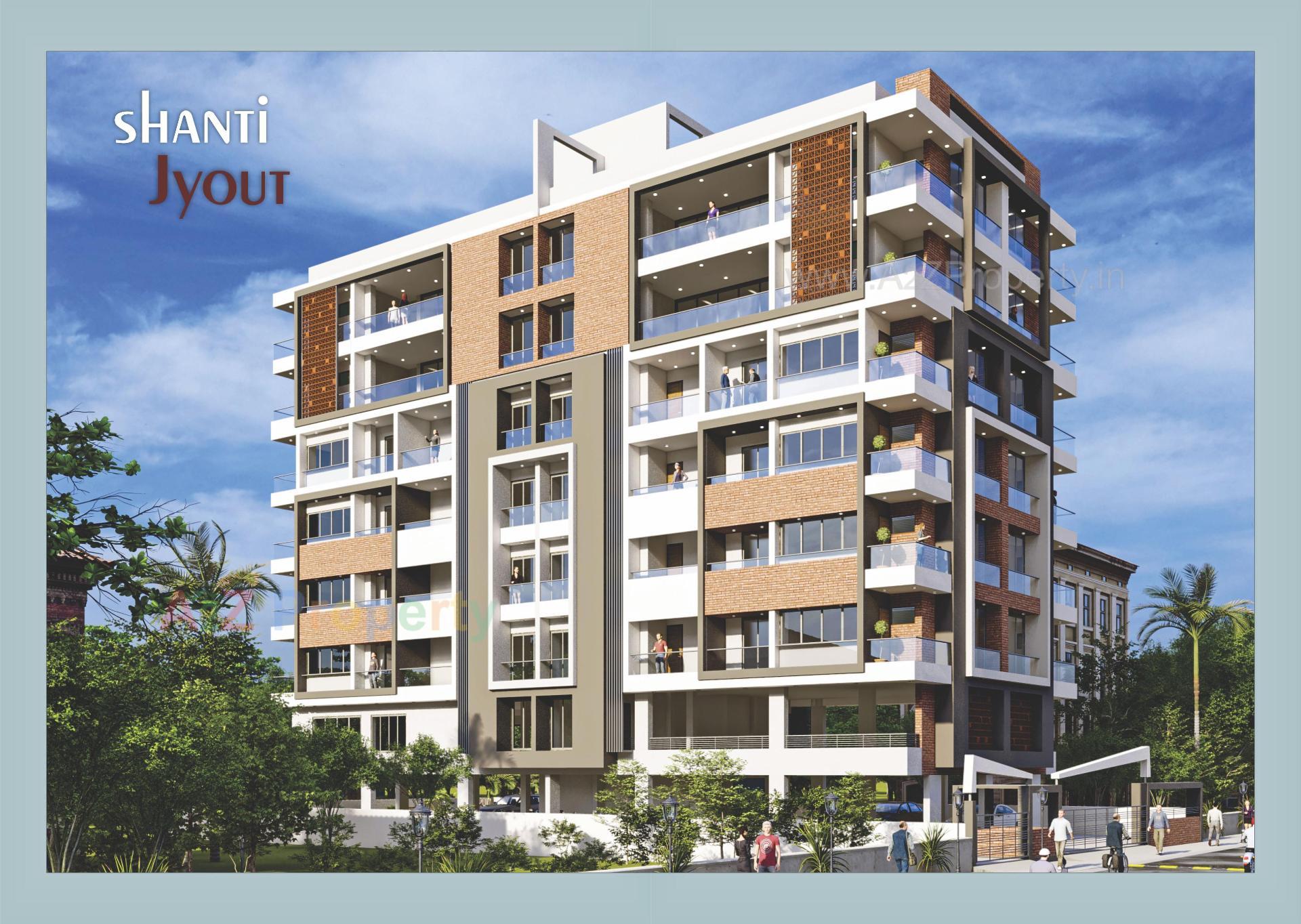 3D Elevation of real estate project Shanti Jyot located at City, Bhavnagar, Gujarat