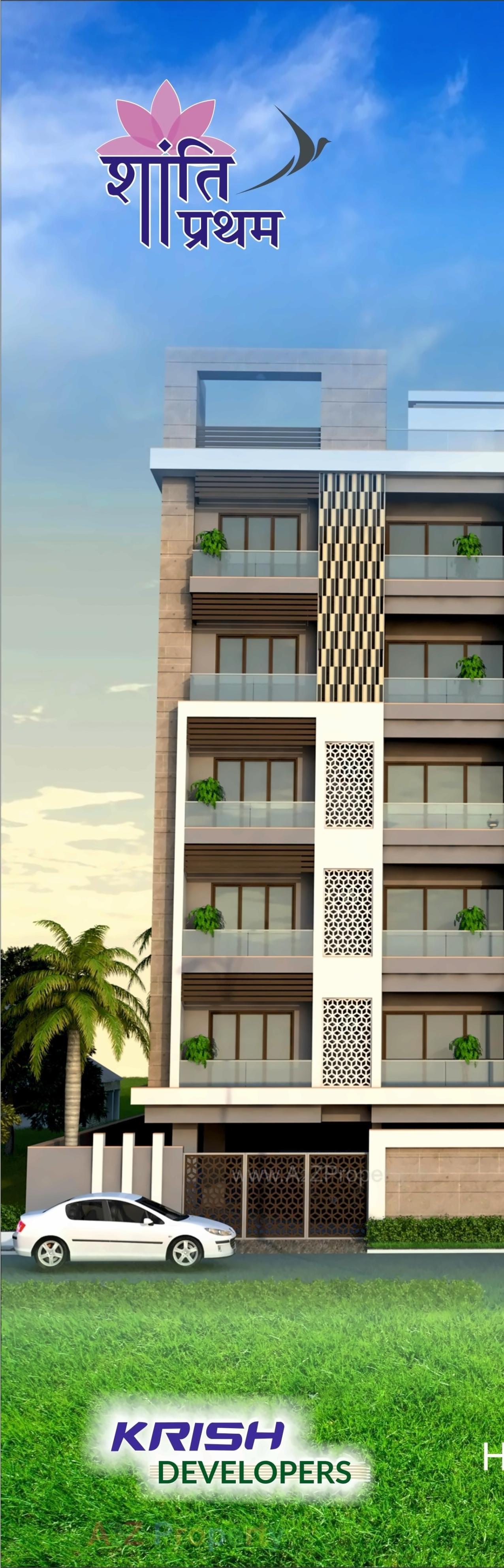 3D Elevation of real estate project Shanti Pratham located at Bhavnagar, Bhavnagar, Gujarat