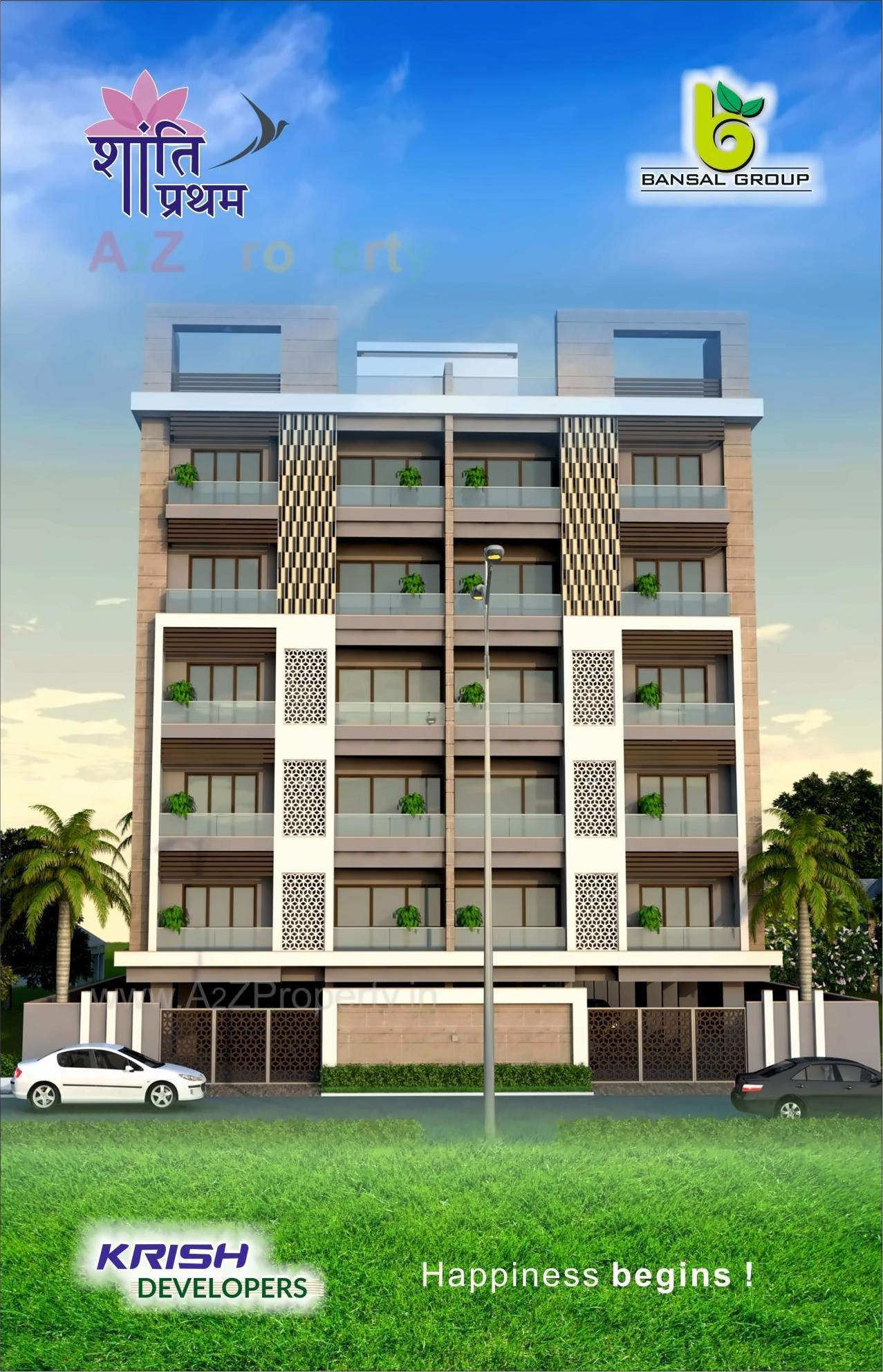 3D Elevation of real estate project Shanti Pratham located at Bhavnagar, Bhavnagar, Gujarat