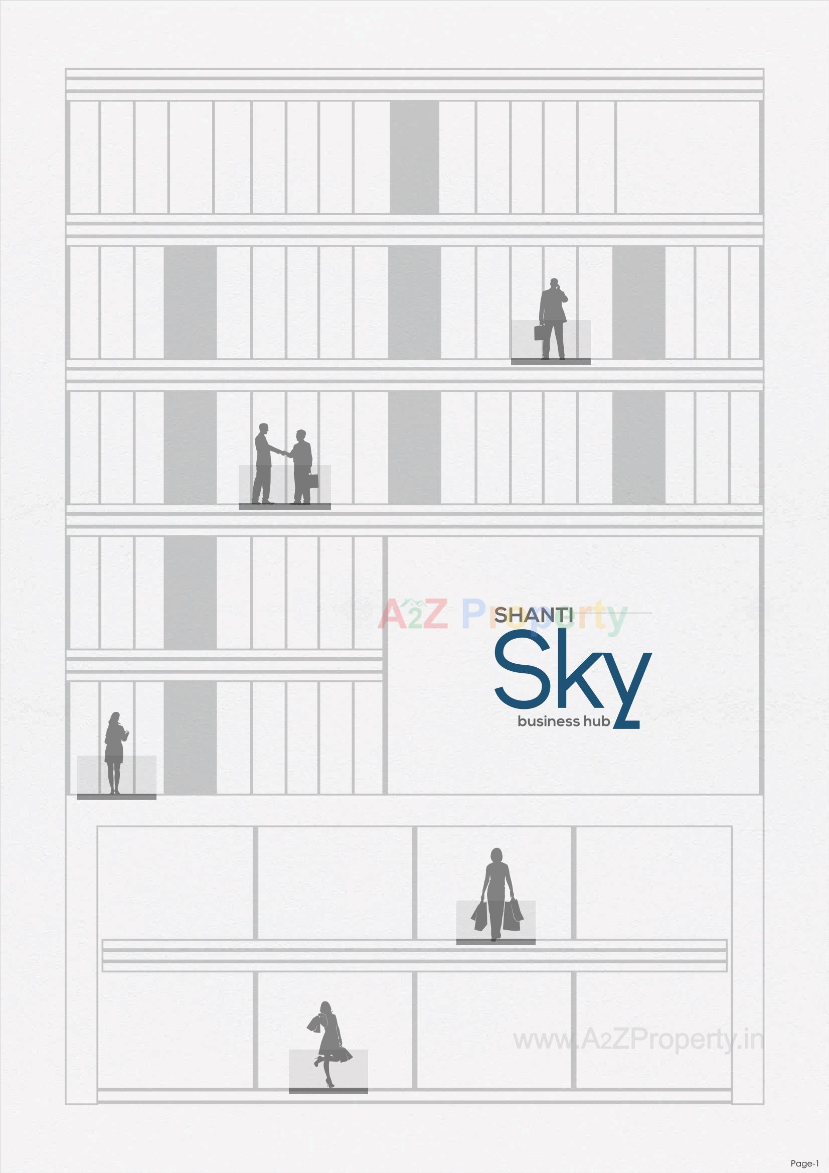 Layout of real estate project Shanti Sky located at Bhavnagar, Bhavnagar, Gujarat