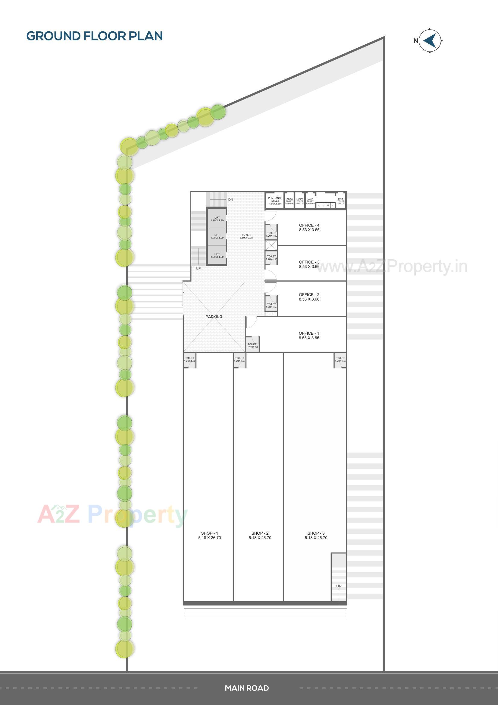 Layout of real estate project Shanti Sky located at Bhavnagar, Bhavnagar, Gujarat