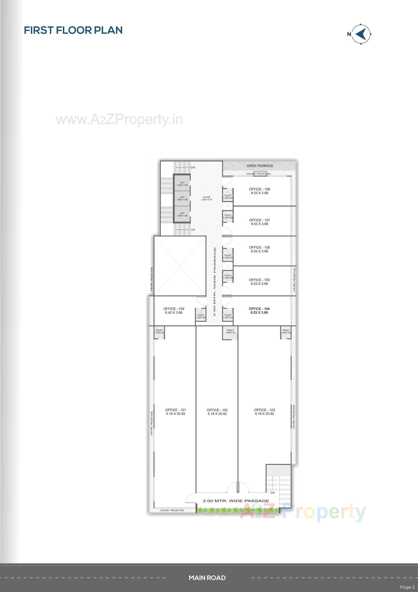 Layout of real estate project Shanti Sky located at Bhavnagar, Bhavnagar, Gujarat