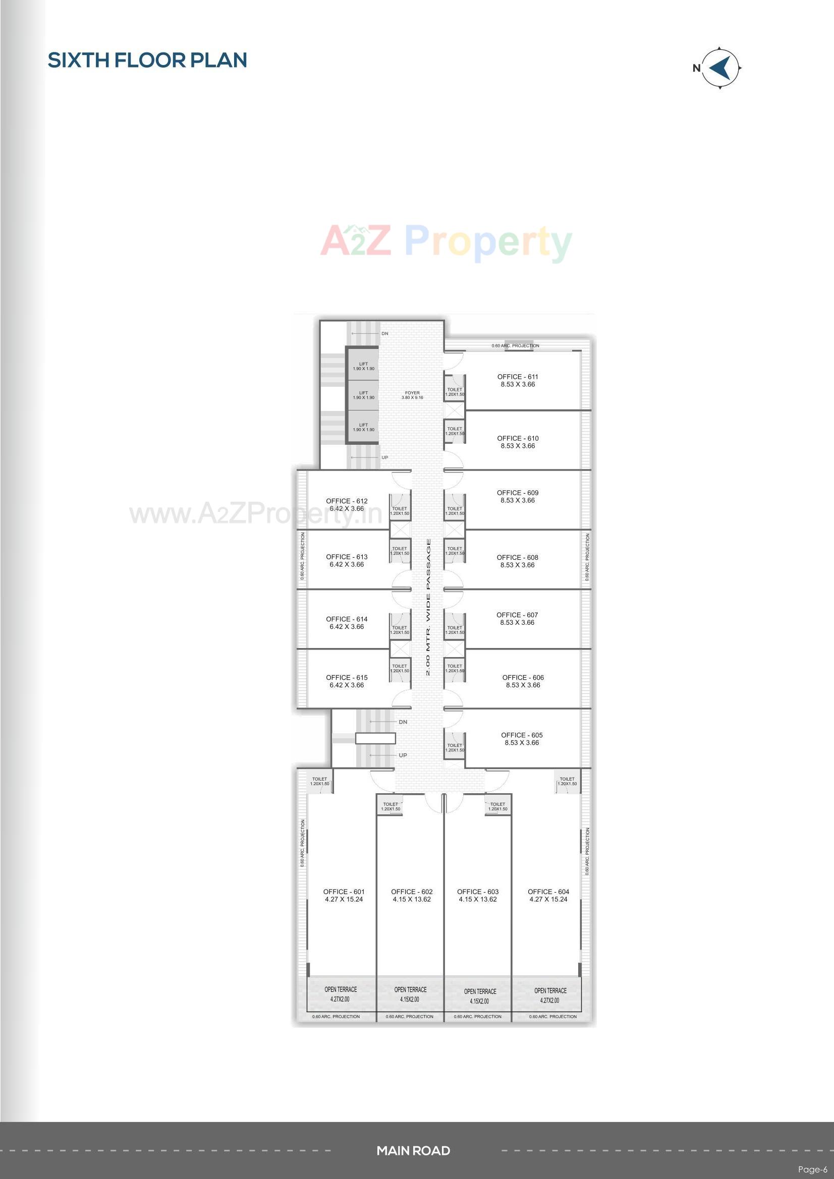 Layout of real estate project Shanti Sky located at Bhavnagar, Bhavnagar, Gujarat