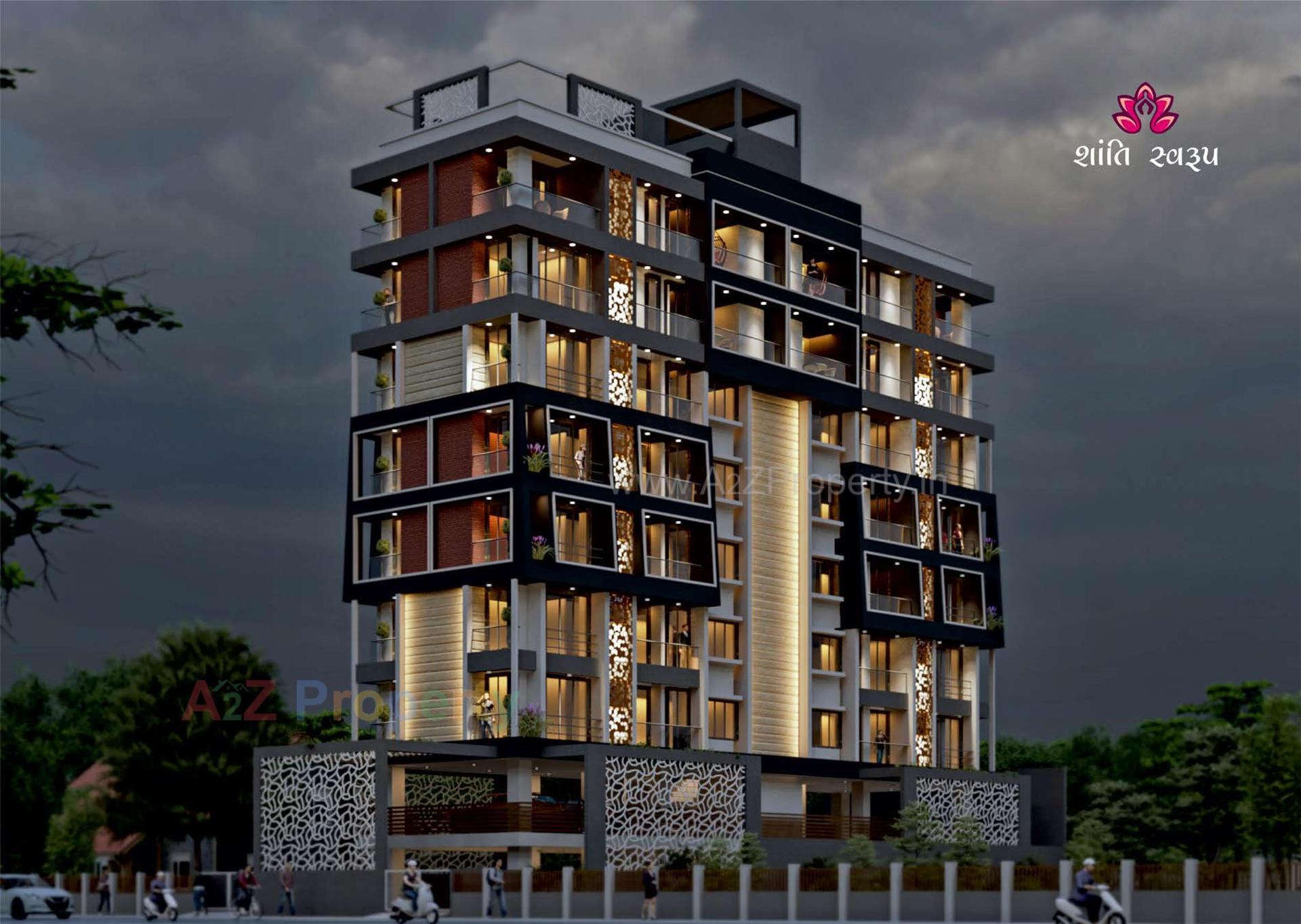 3D Elevation of real estate project Shanti Swaroop located at Bhavnagar, Bhavnagar, Gujarat