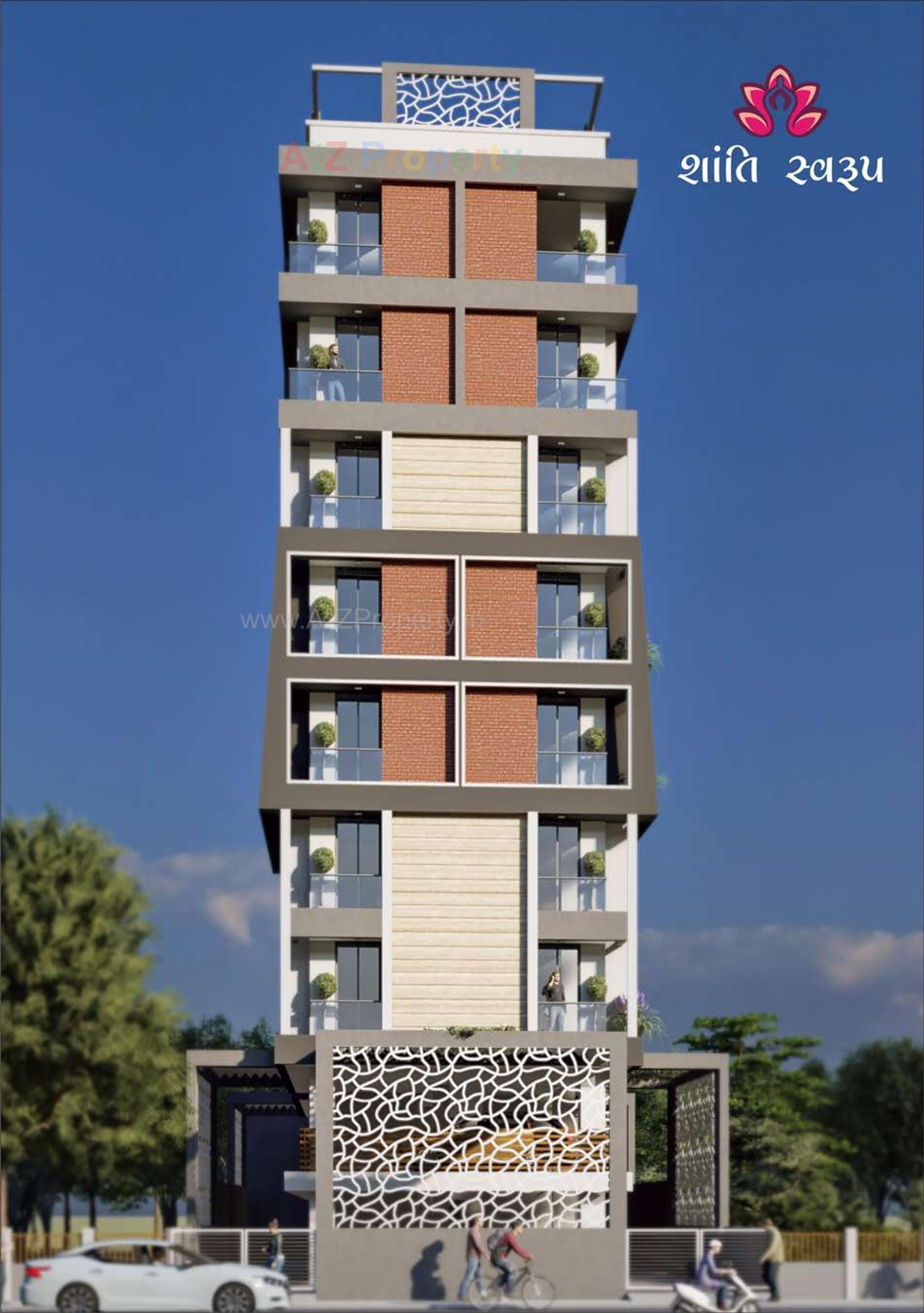 3D Elevation of real estate project Shanti Swaroop located at Bhavnagar, Bhavnagar, Gujarat