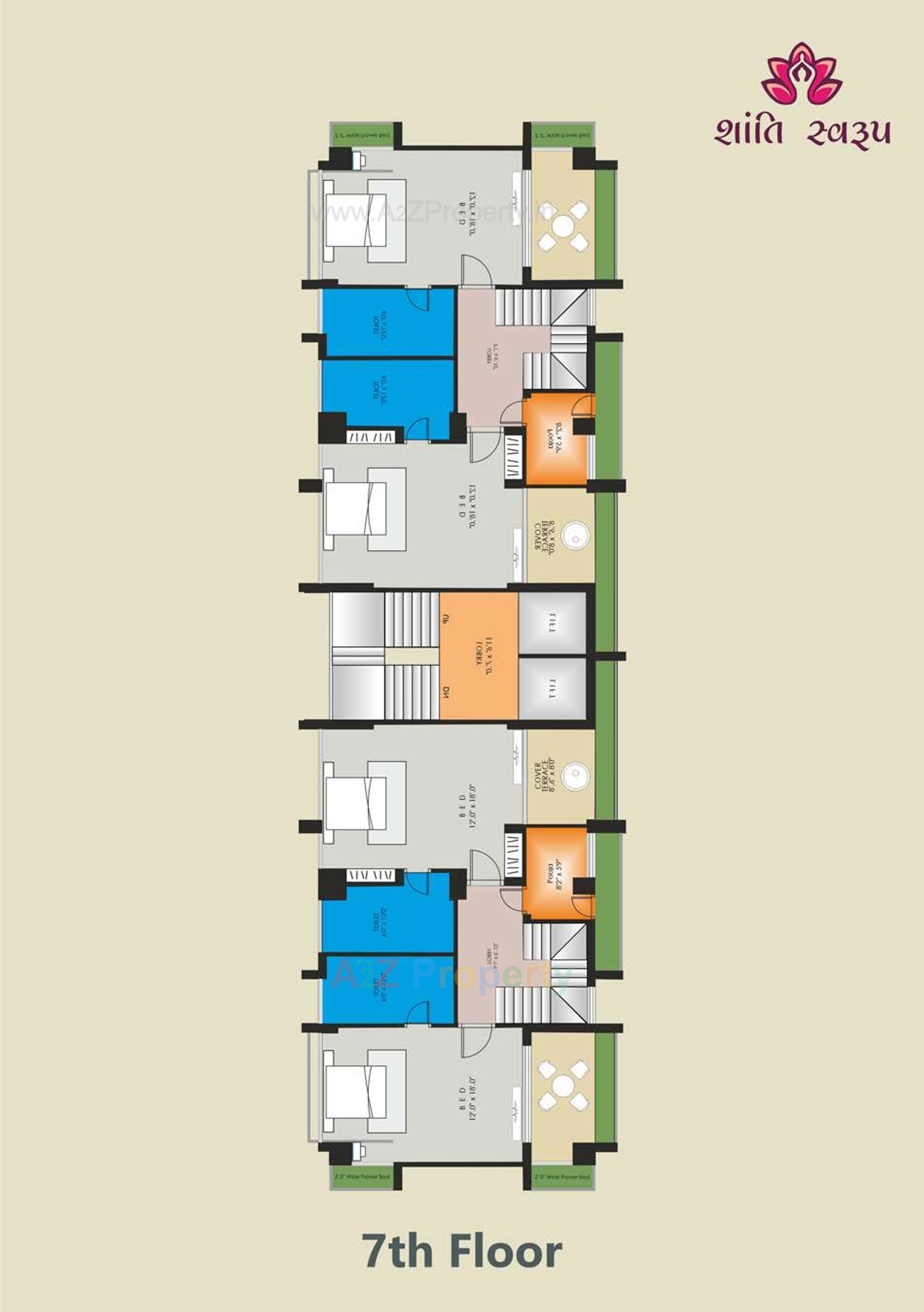 Layout of real estate project Shanti Swaroop located at Bhavnagar, Bhavnagar, Gujarat