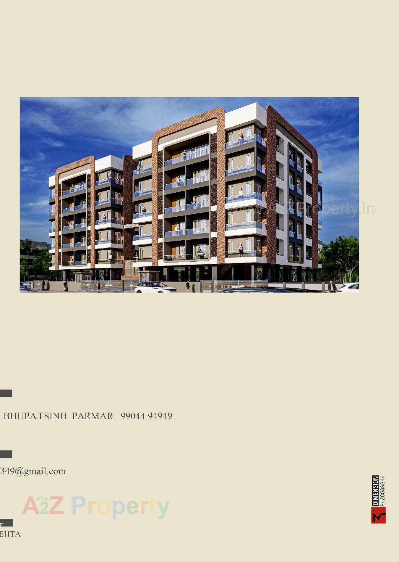 3D Elevation of real estate project Shanti Utsav located at Bhavnagar, Bhavnagar, Gujarat