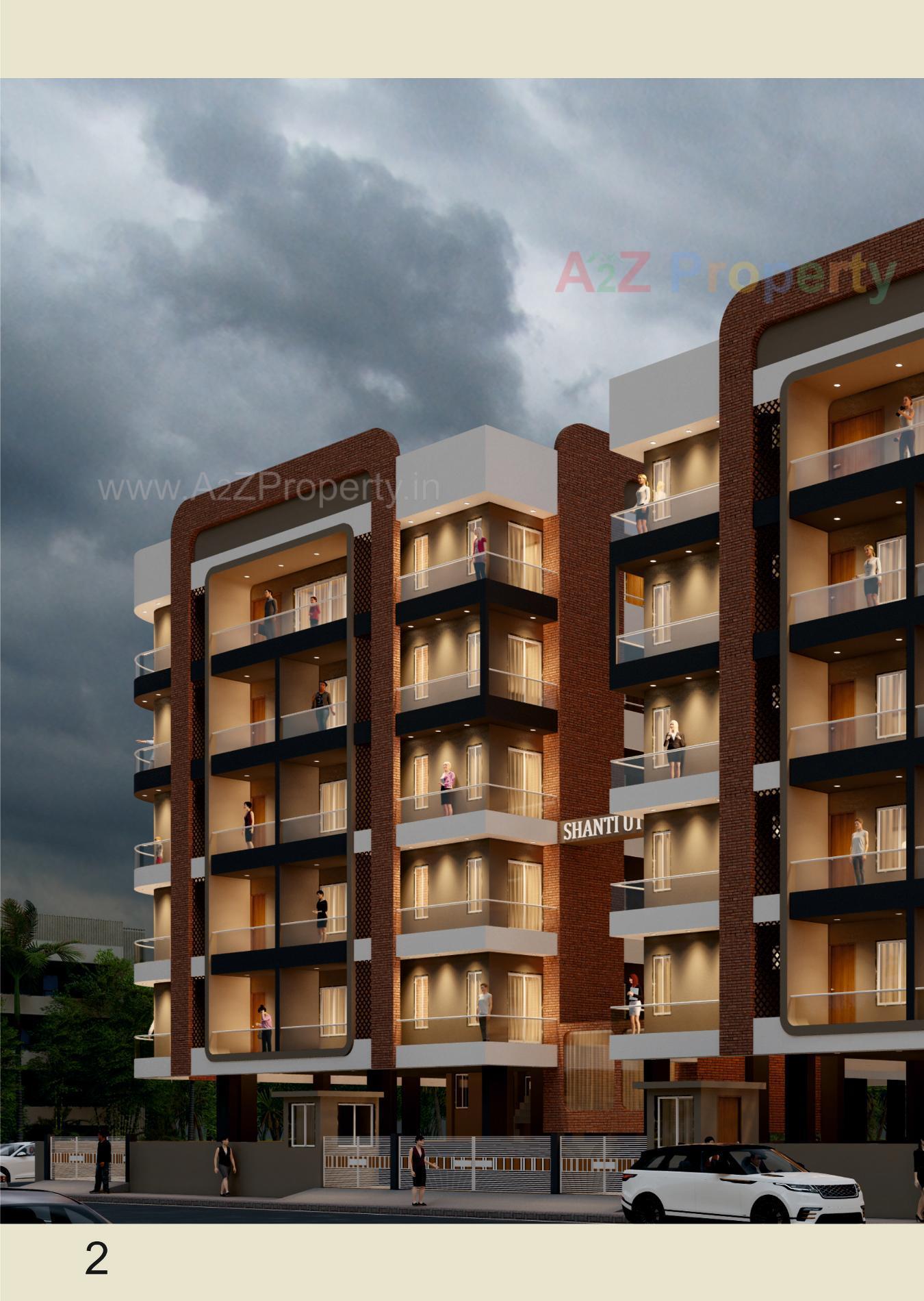 3D Elevation of real estate project Shanti Utsav located at Bhavnagar, Bhavnagar, Gujarat
