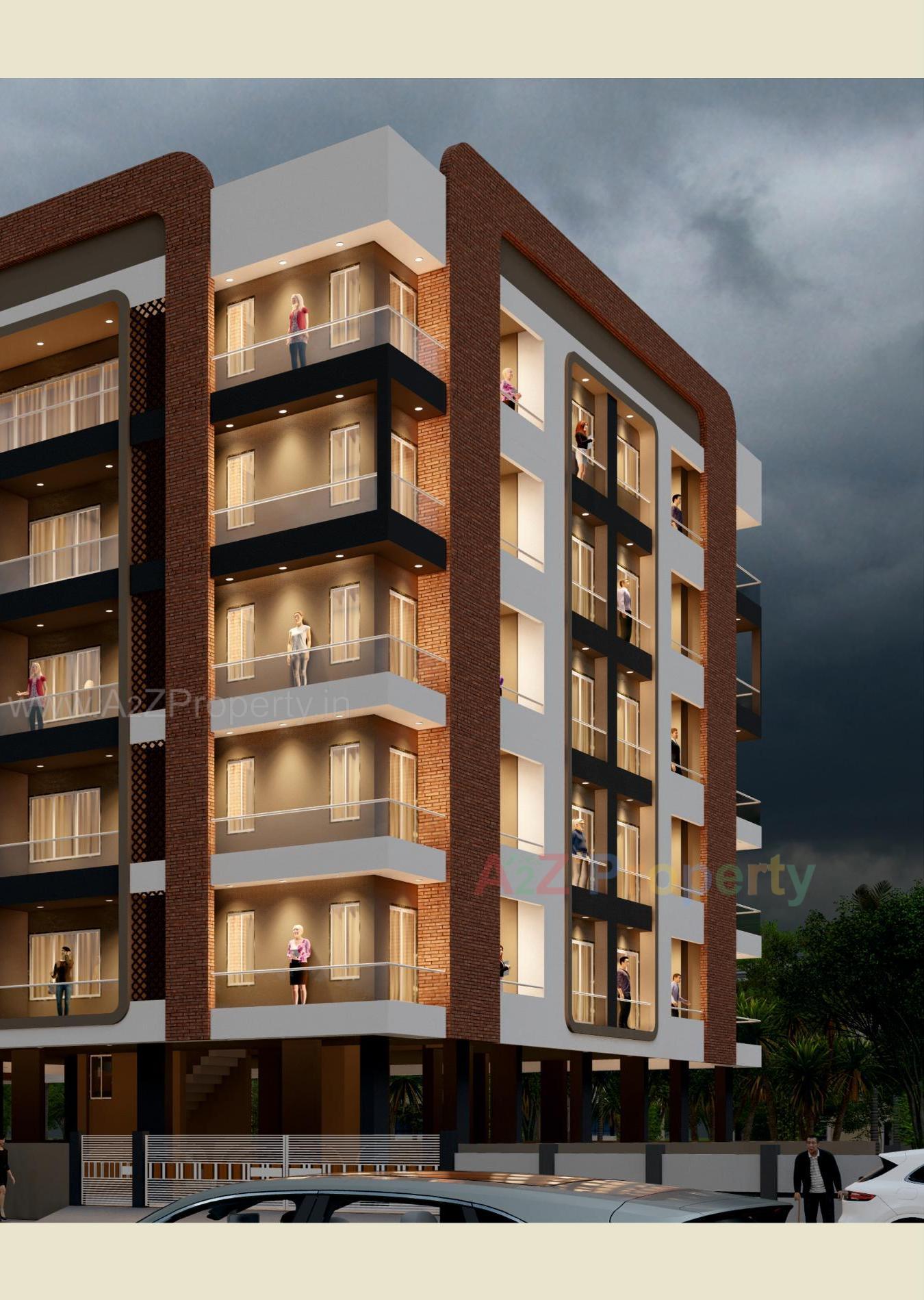 3D Elevation of real estate project Shanti Utsav located at Bhavnagar, Bhavnagar, Gujarat