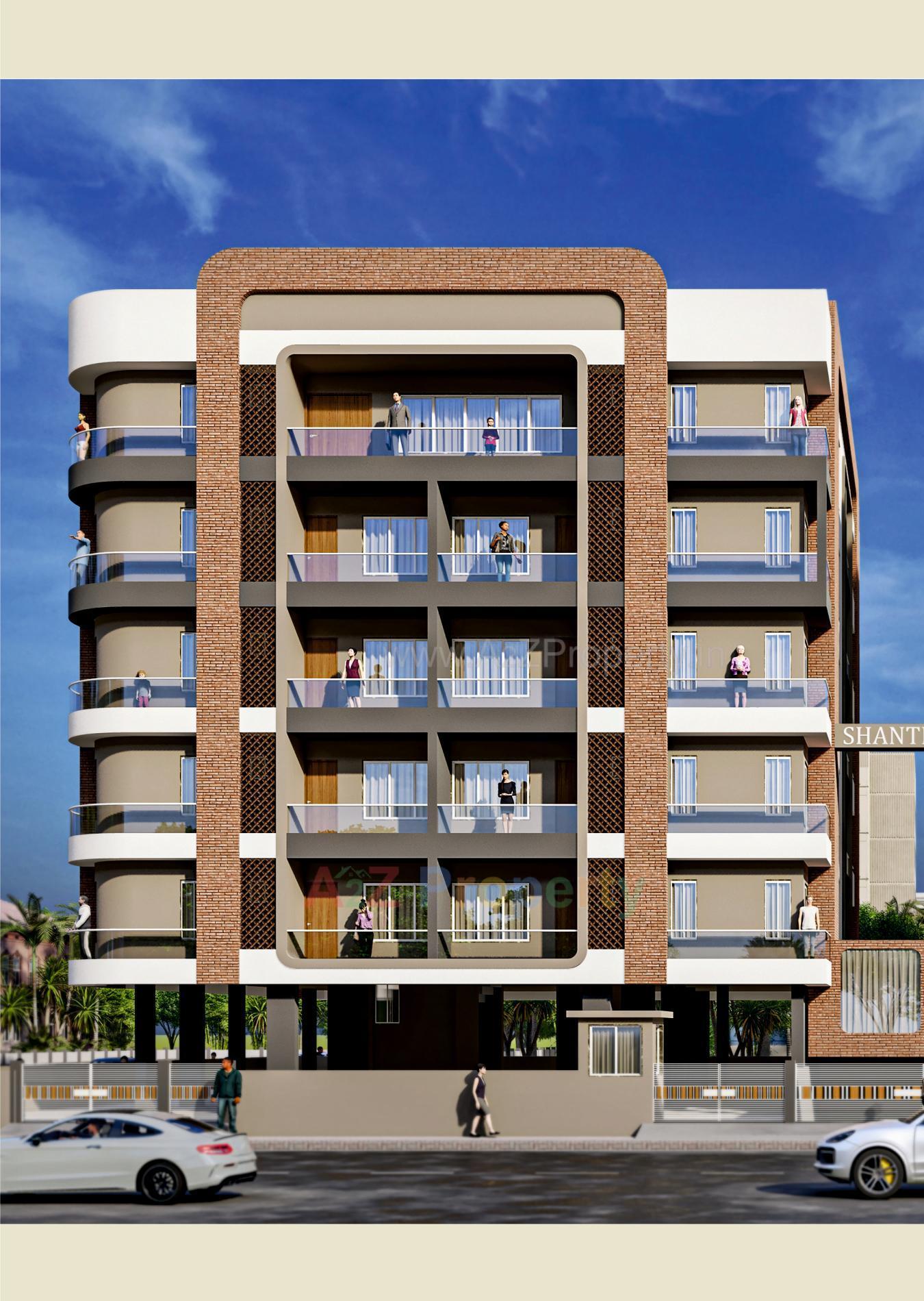 3D Elevation of real estate project Shanti Utsav located at Bhavnagar, Bhavnagar, Gujarat