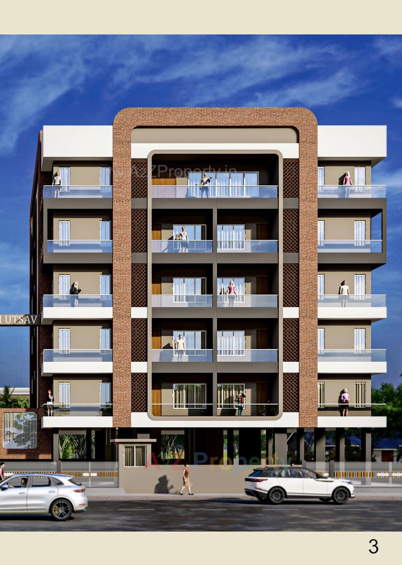 3D Elevation of real estate project Shanti Utsav located at Bhavnagar, Bhavnagar, Gujarat