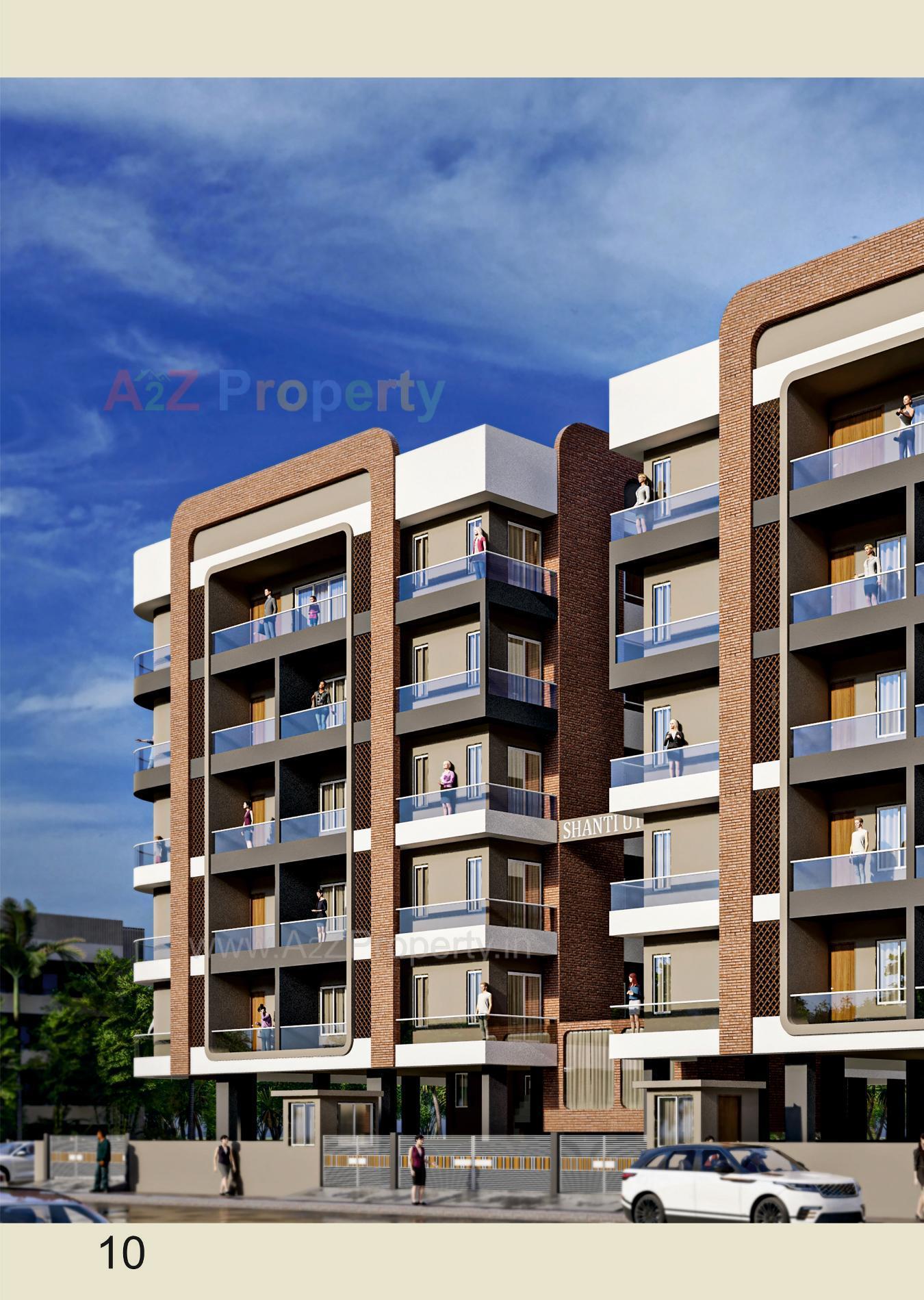 3D Elevation of real estate project Shanti Utsav located at Bhavnagar, Bhavnagar, Gujarat