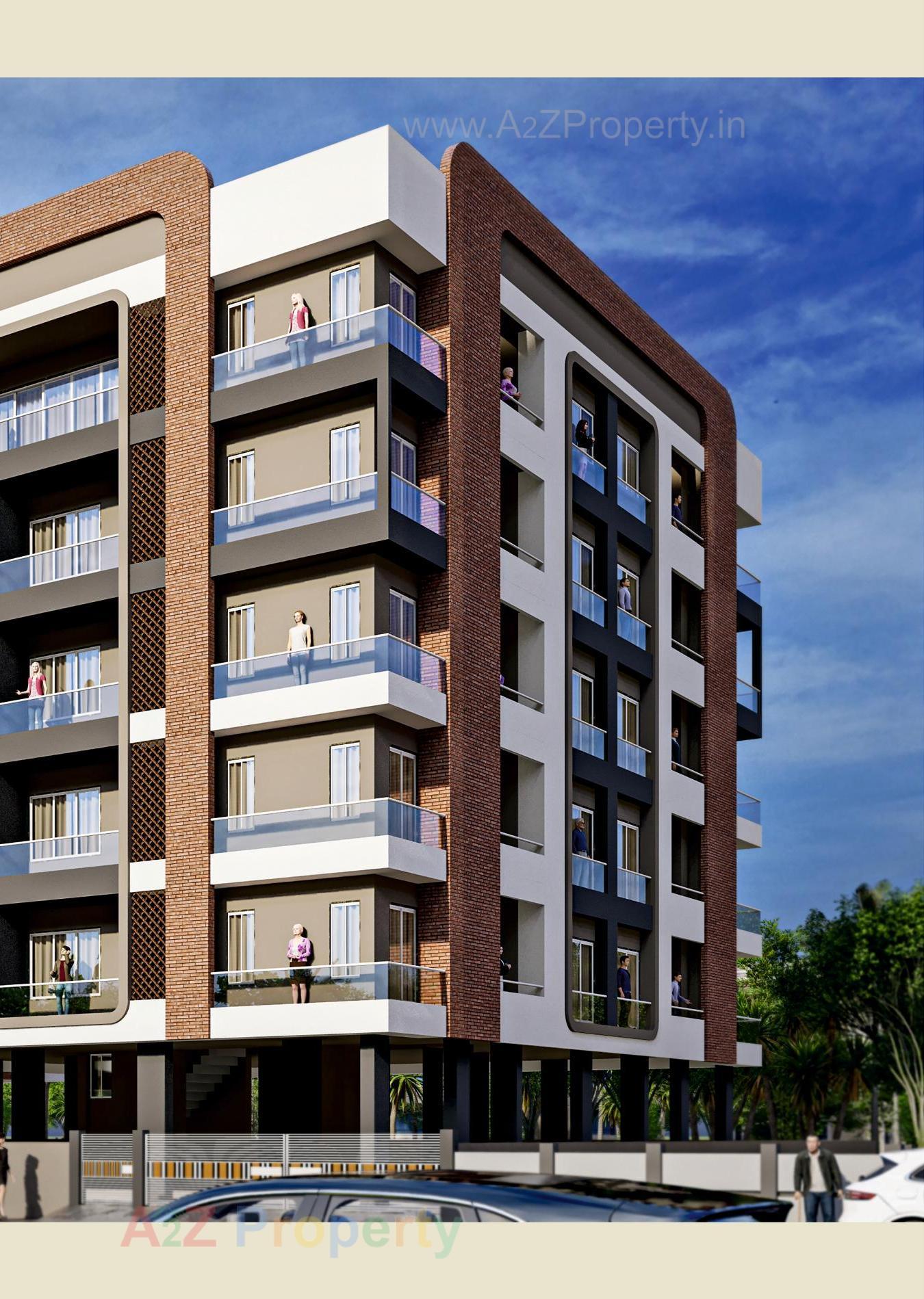 3D Elevation of real estate project Shanti Utsav located at Bhavnagar, Bhavnagar, Gujarat