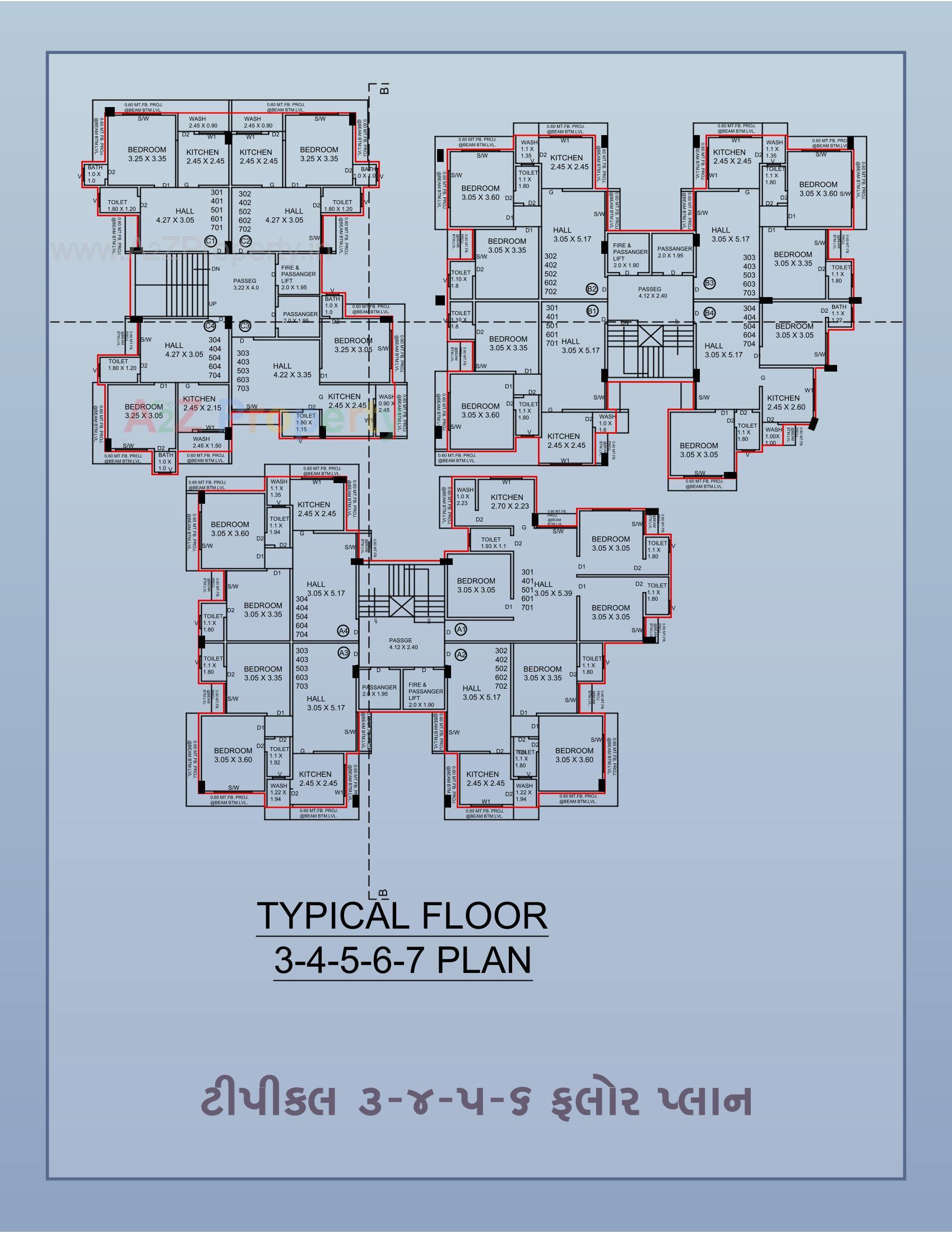 Layout of real estate project Shifa Tower located at Bhavnagar, Bhavnagar, Gujarat