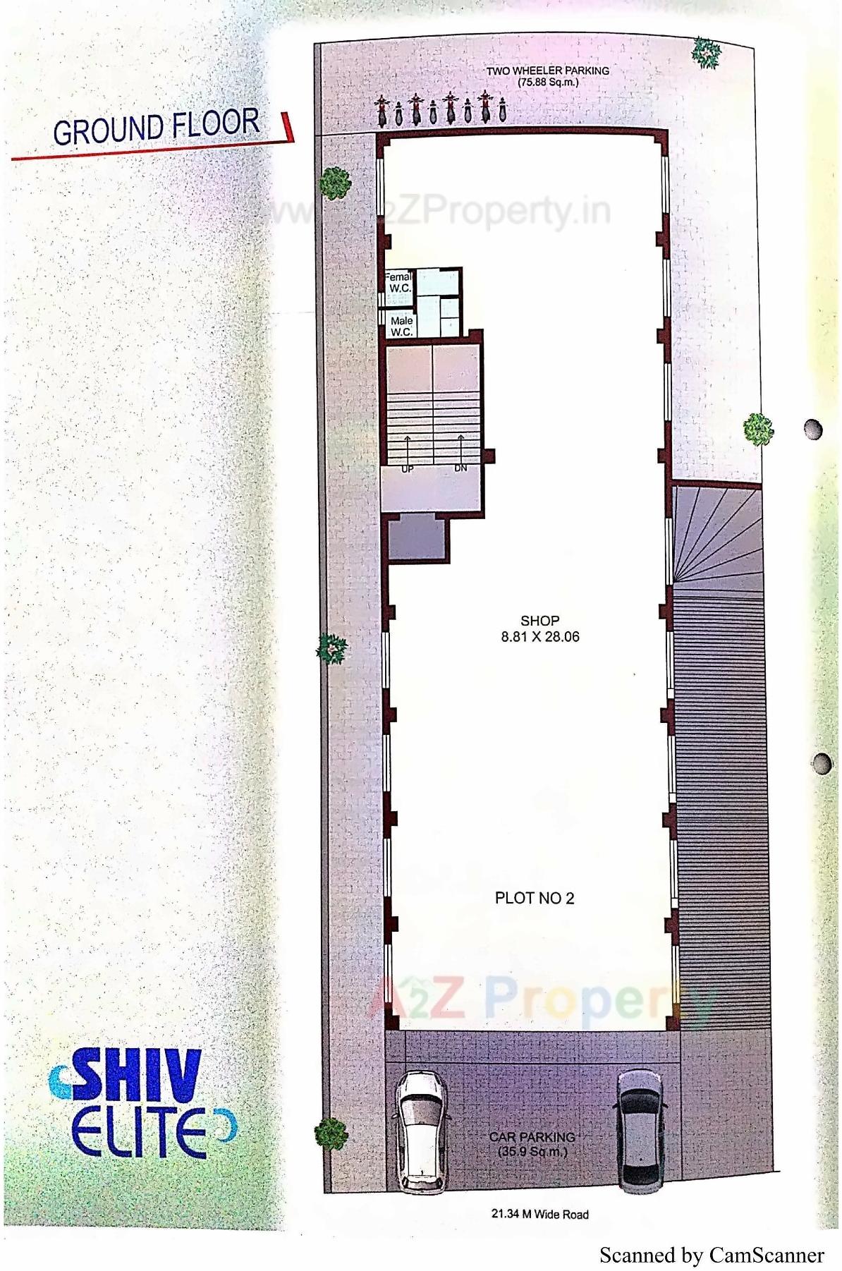 Layout of real estate project Shiv Elite located at Bhavnagar, Bhavnagar, Gujarat