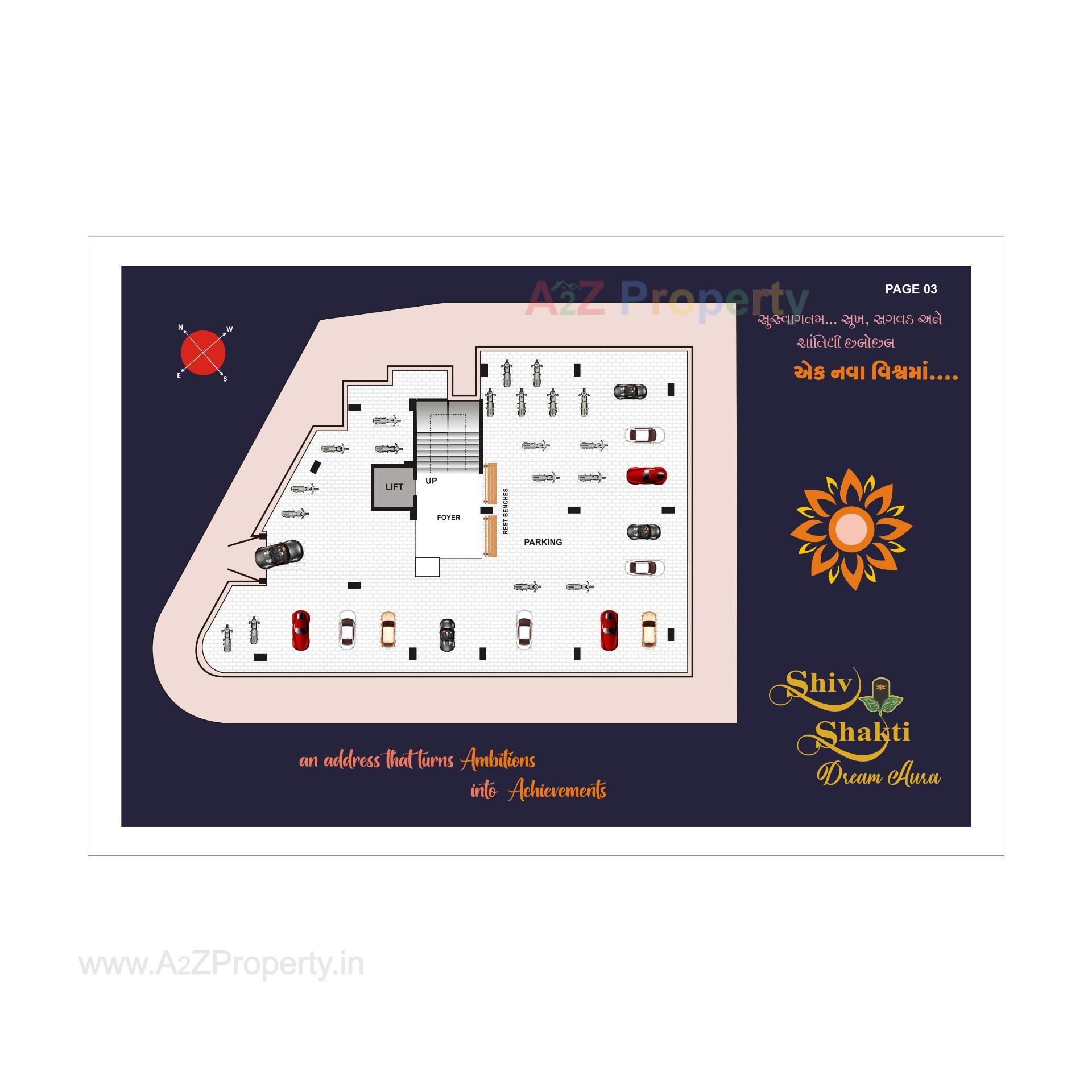 Layout of real estate project Shiv Shakti Dream Aura located at Bhavnagar, Bhavnagar, Gujarat