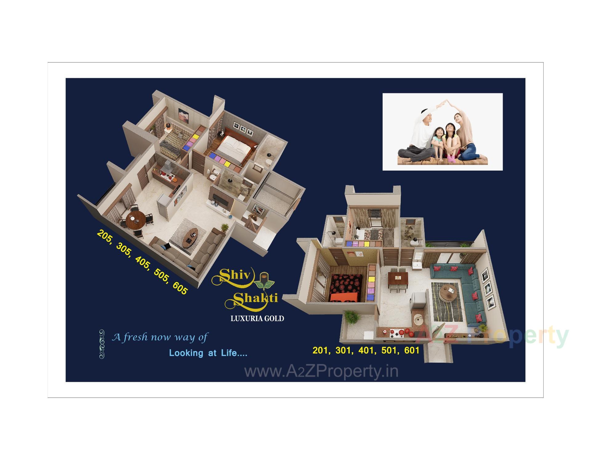 Layout of real estate project Shiv Shakti Luxuria Gold located at Vadva, Bhavnagar, Gujarat