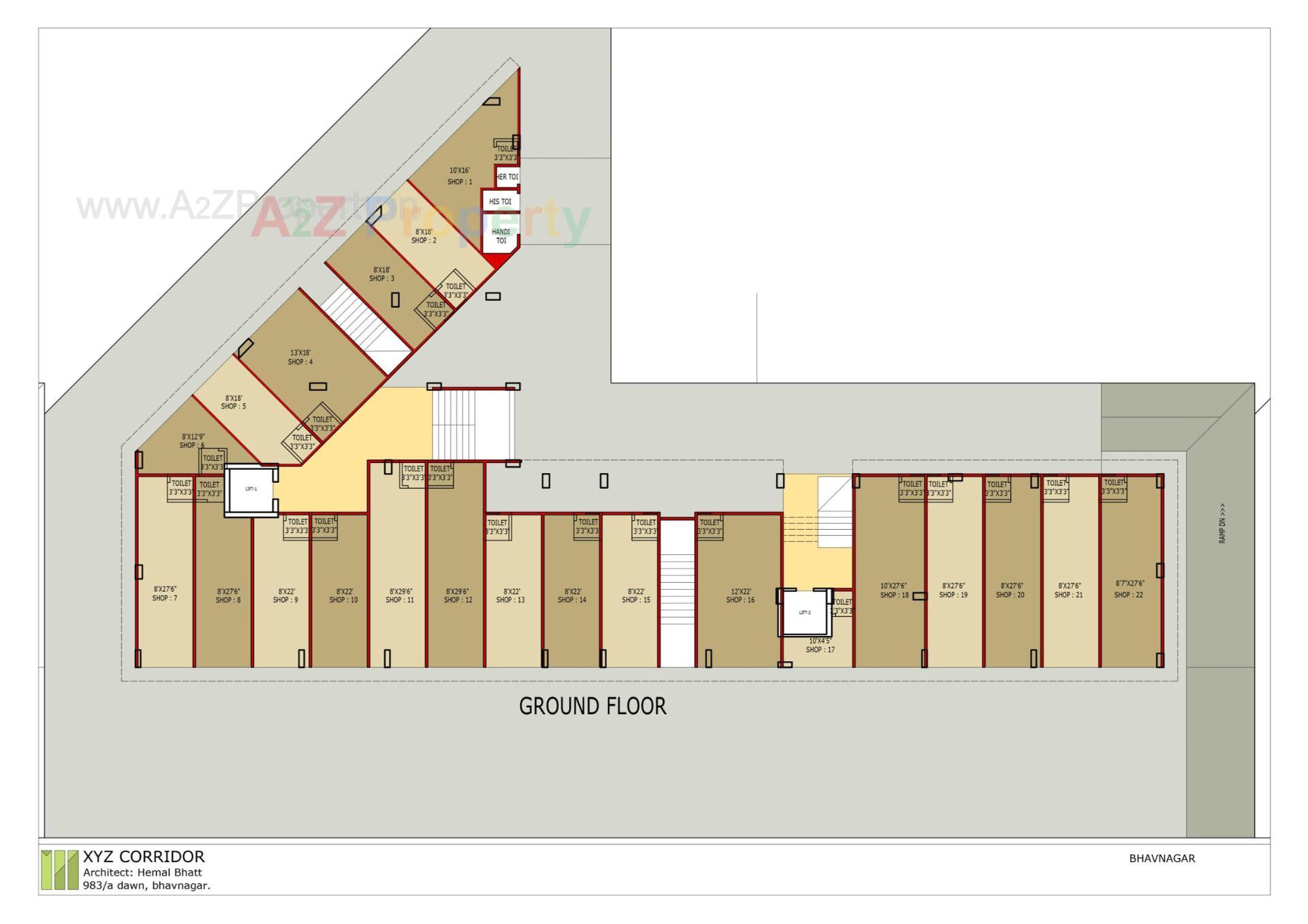 Layout of real estate project Shiv Shakti Luxuria located at Vadva, Bhavnagar, Gujarat