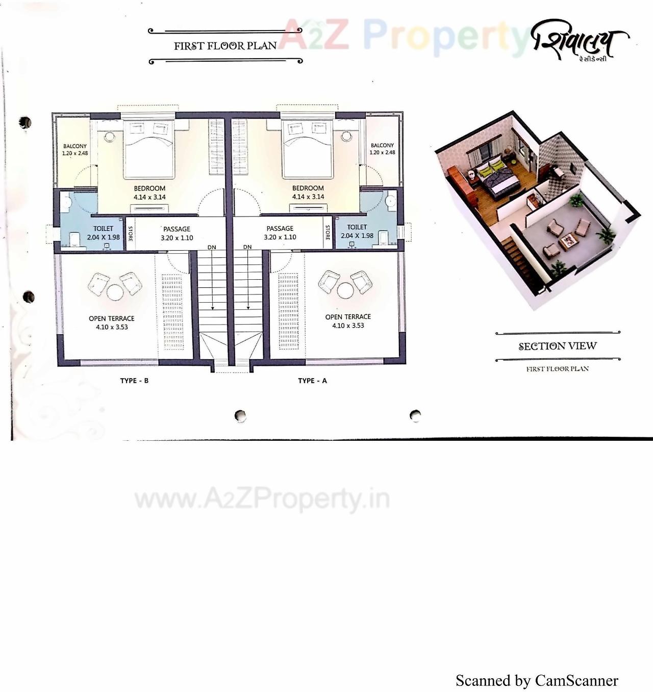 Layout of real estate project Shivalay Residency located at Bhavnagar, Bhavnagar, Gujarat