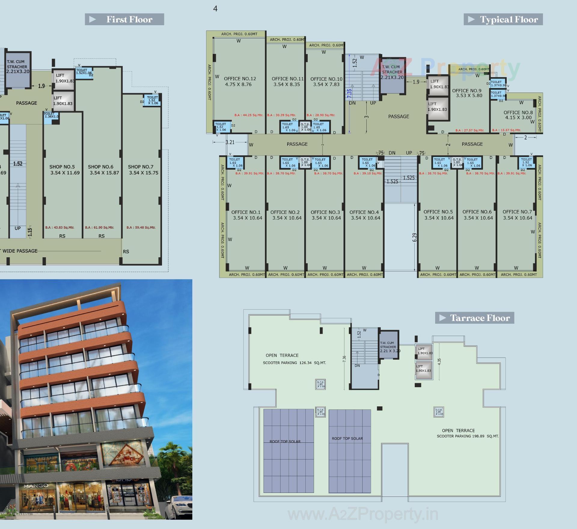 Layout of real estate project Shivalik Icon located at Adhewada, Bhavnagar, Gujarat