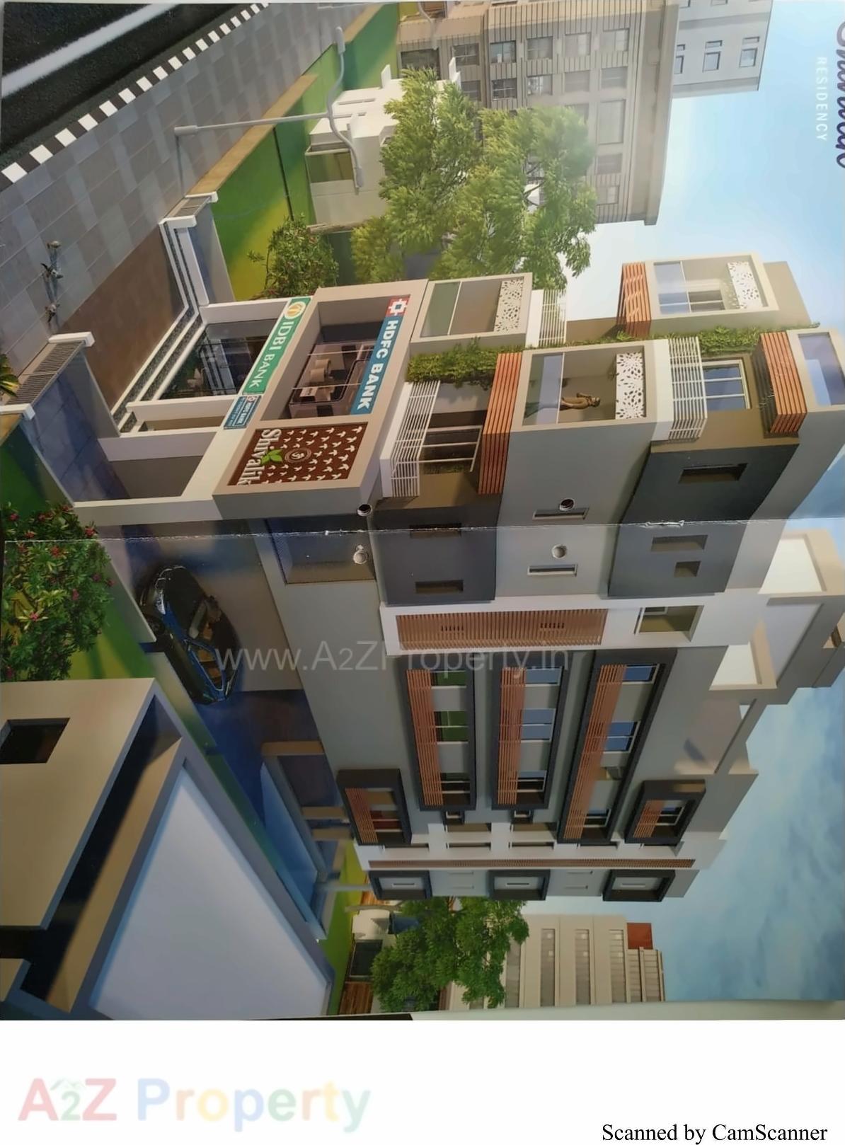 3D Elevation of real estate project Shivalik Residency located at Bhavnagar, Bhavnagar, Gujarat
