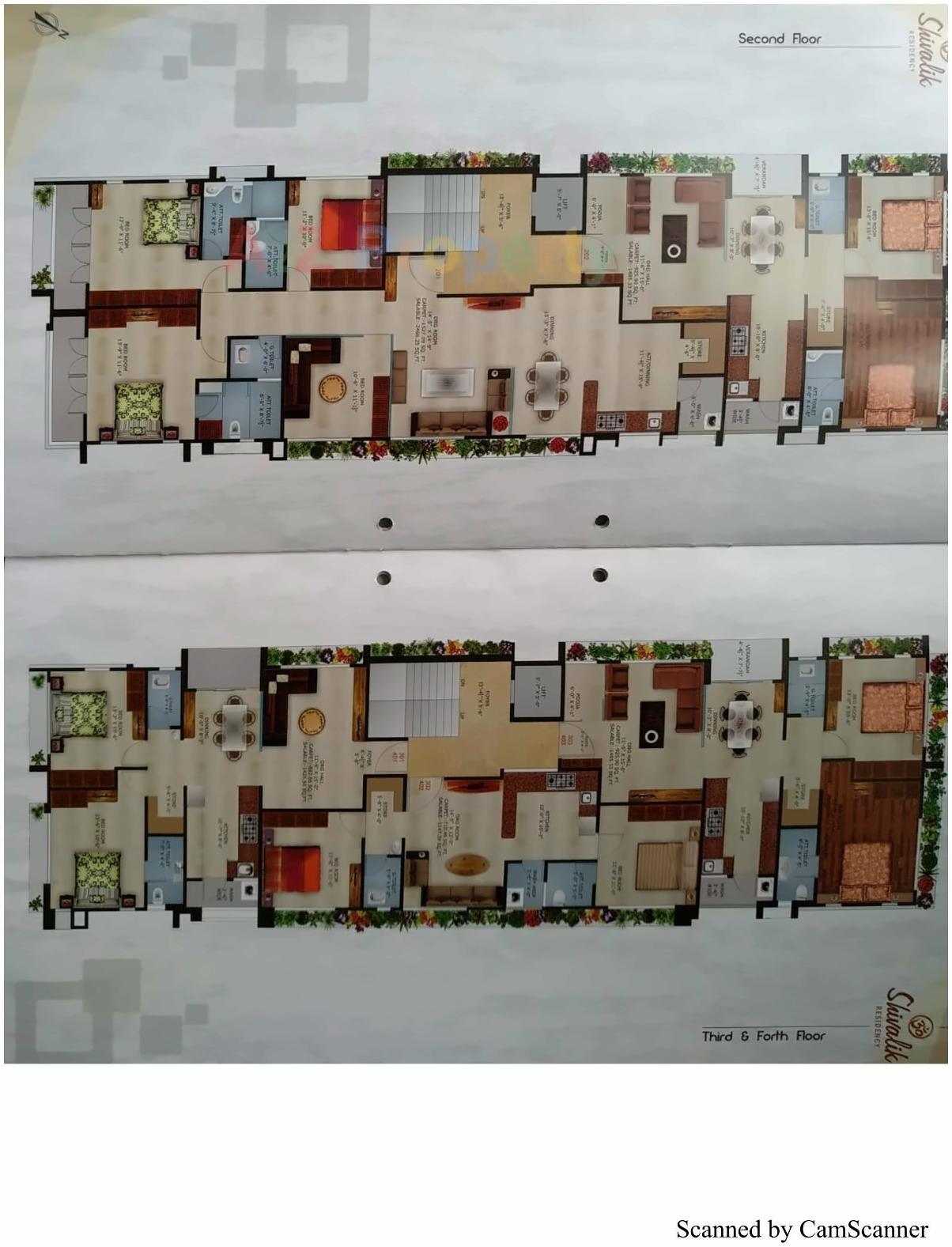 Layout of real estate project Shivalik Residency located at Bhavnagar, Bhavnagar, Gujarat