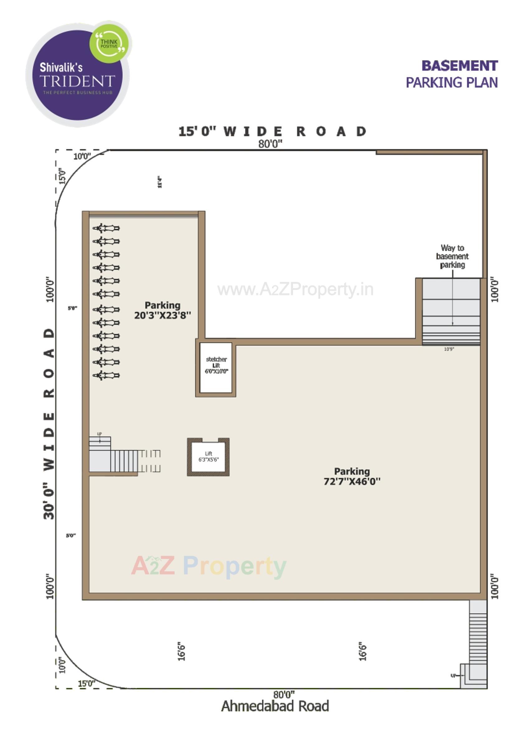 Layout of real estate project Shivalik's Trident located at Sihor, Bhavnagar, Gujarat