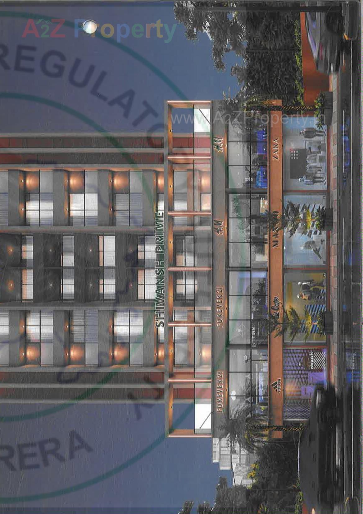 3D Elevation of real estate project Shivansh Prime located at Bhavnagar, Bhavnagar, Gujarat