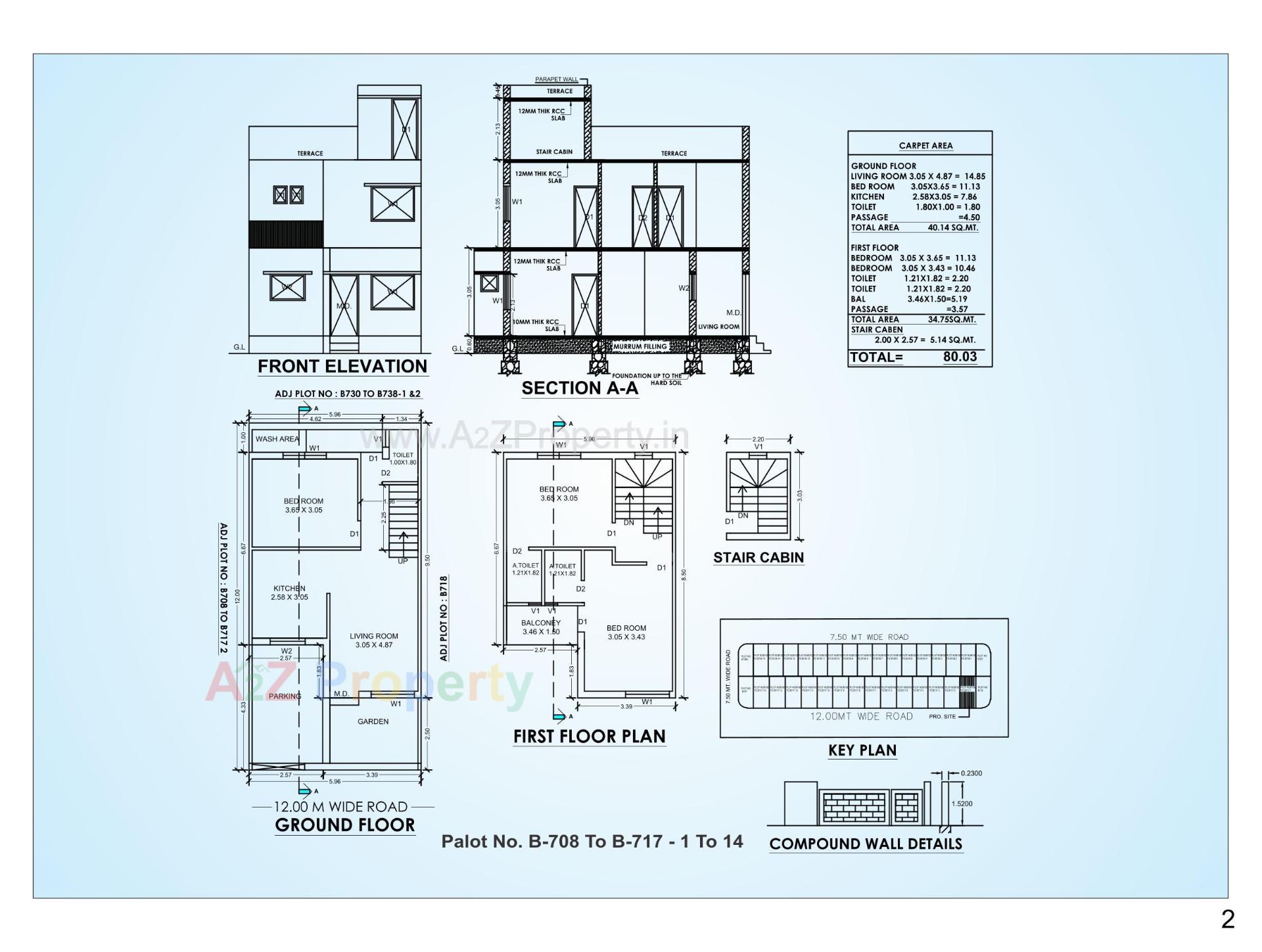 Layout of real estate project Shivay Vila located at Vadva, Bhavnagar, Gujarat