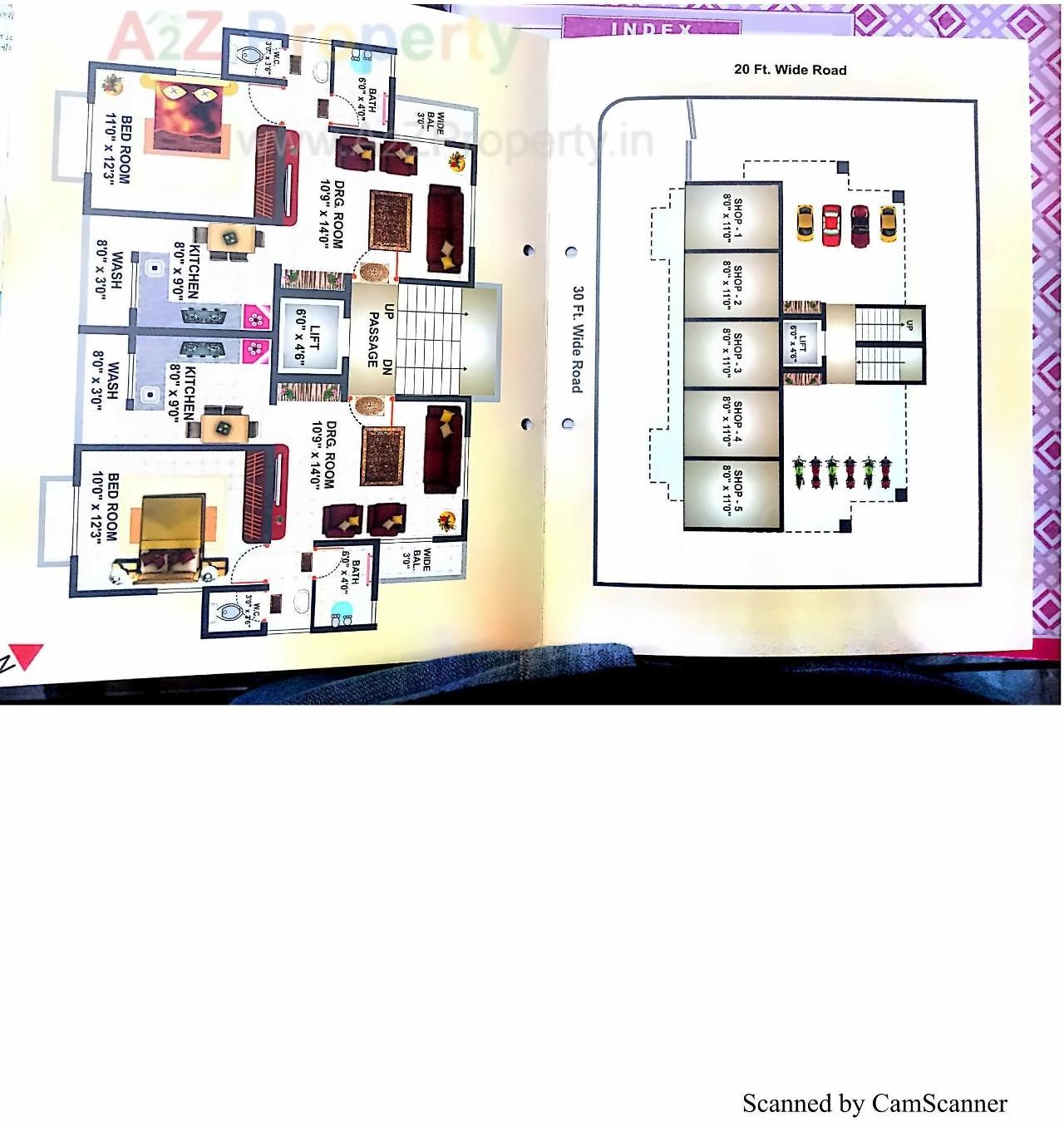 Layout of real estate project Shivdhara Residency located at Chitra, Bhavnagar, Gujarat