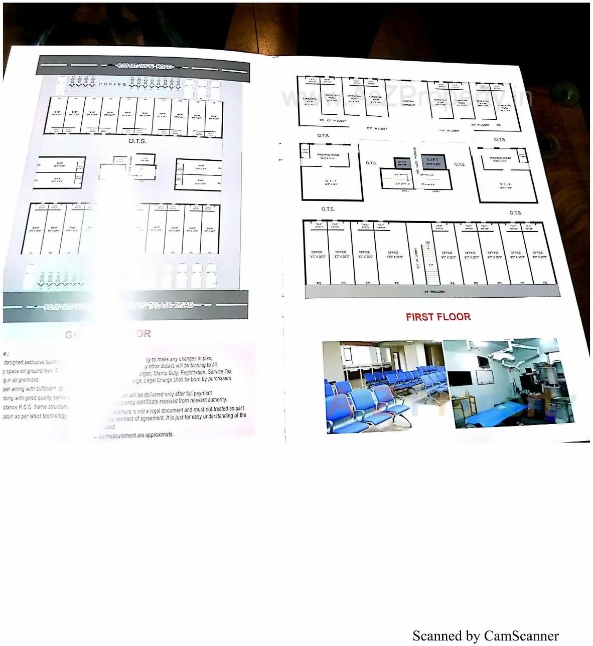 Layout of real estate project Shree Gopal Arcade located at Adhewada, Bhavnagar, Gujarat